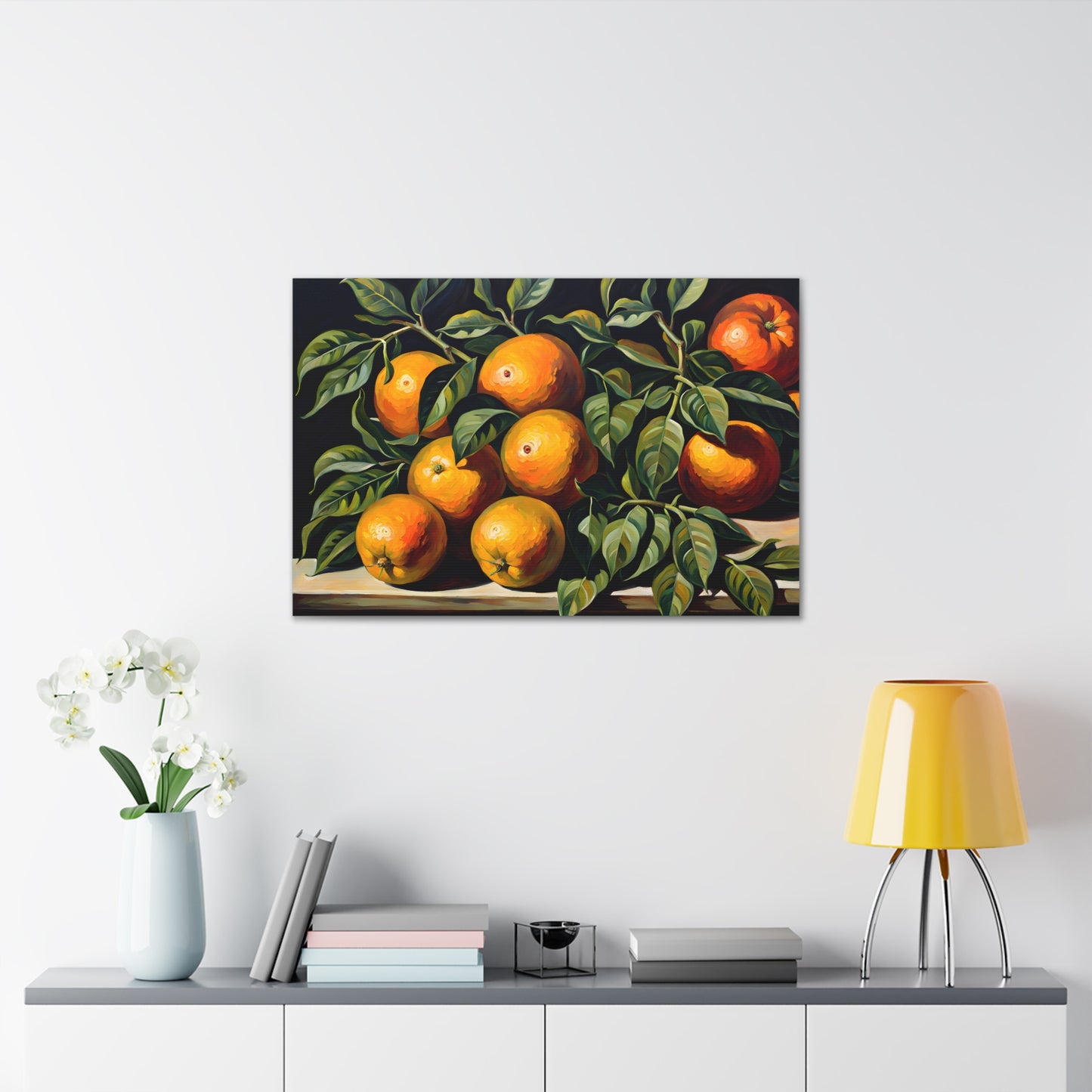 Lush Citrus: Classic Oil Painting Wall Décor