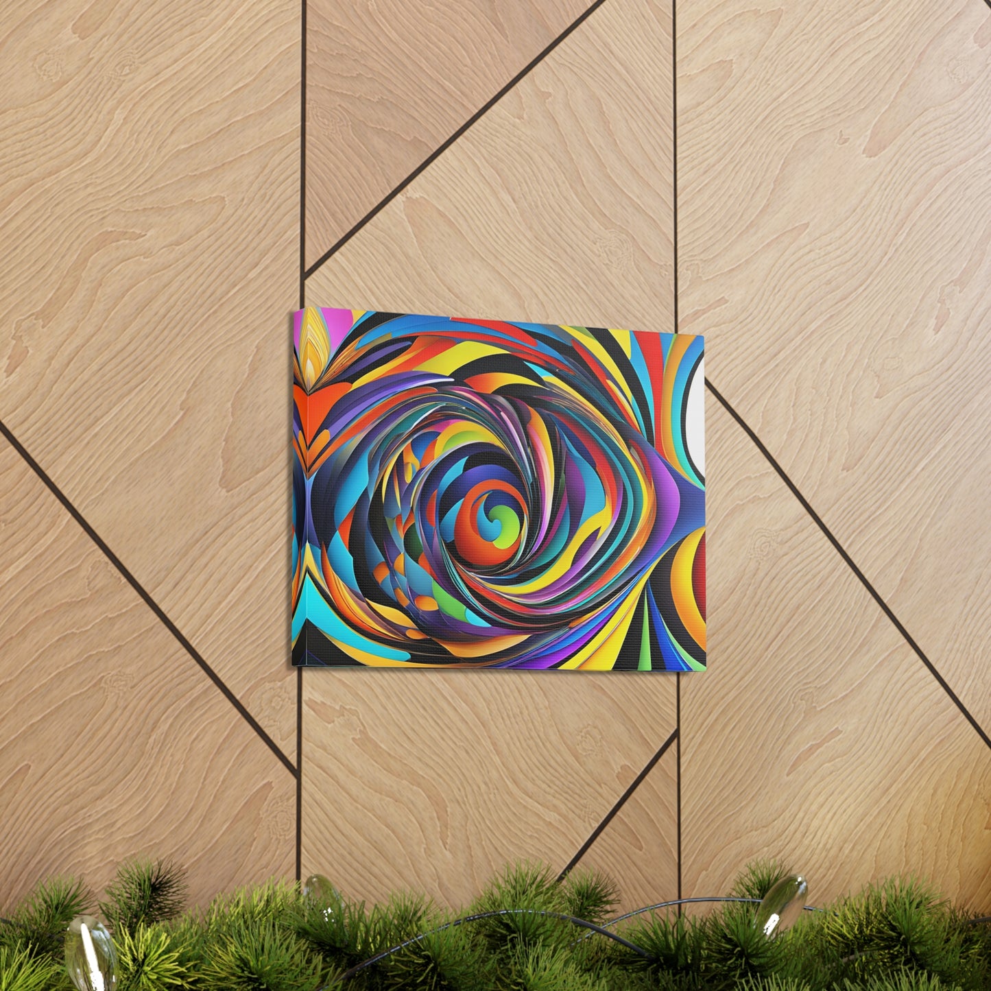 Luminescent Whirl: Abstract Wall Décor