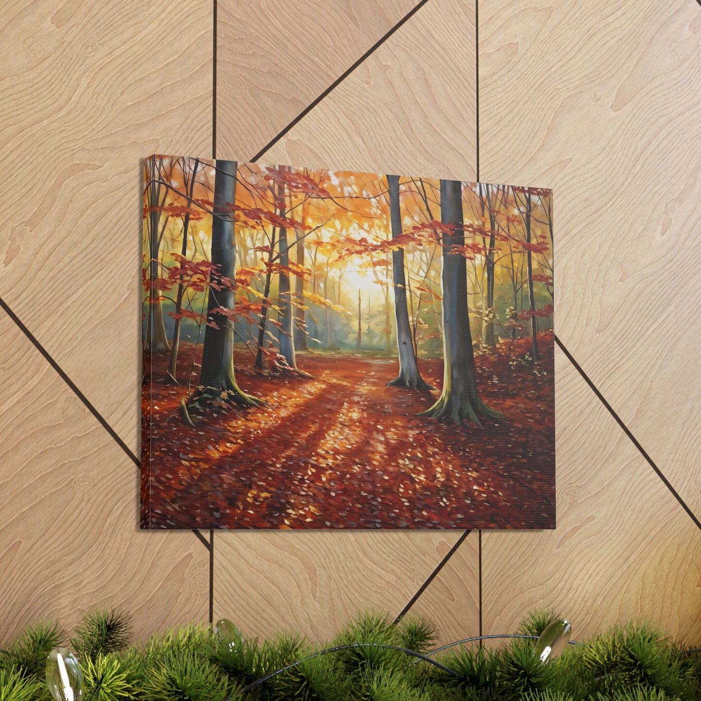 Woodland Trail: Classic Oil Painting Wall Décor