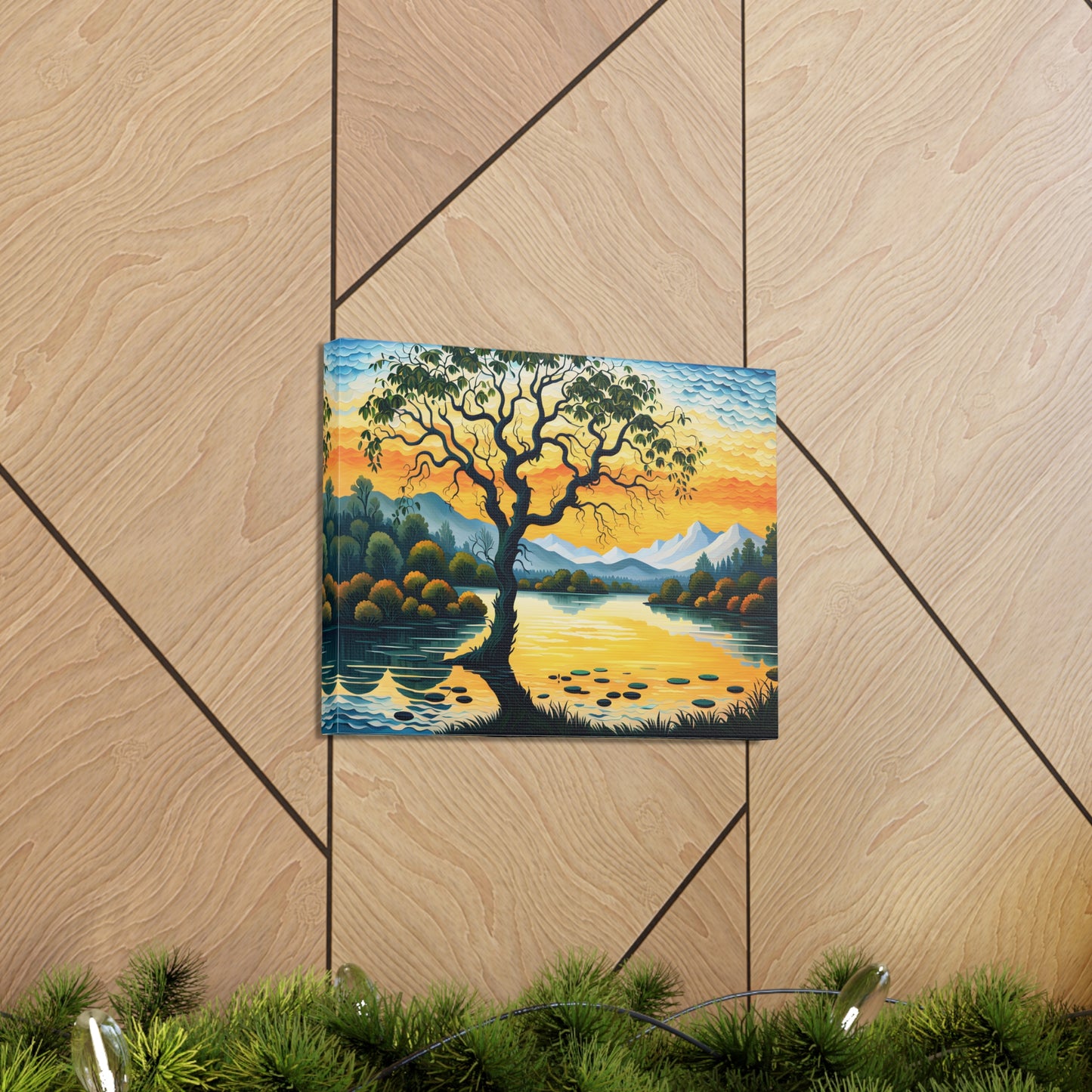 Golden Orchard: Classic Oil Painting Wall Décor