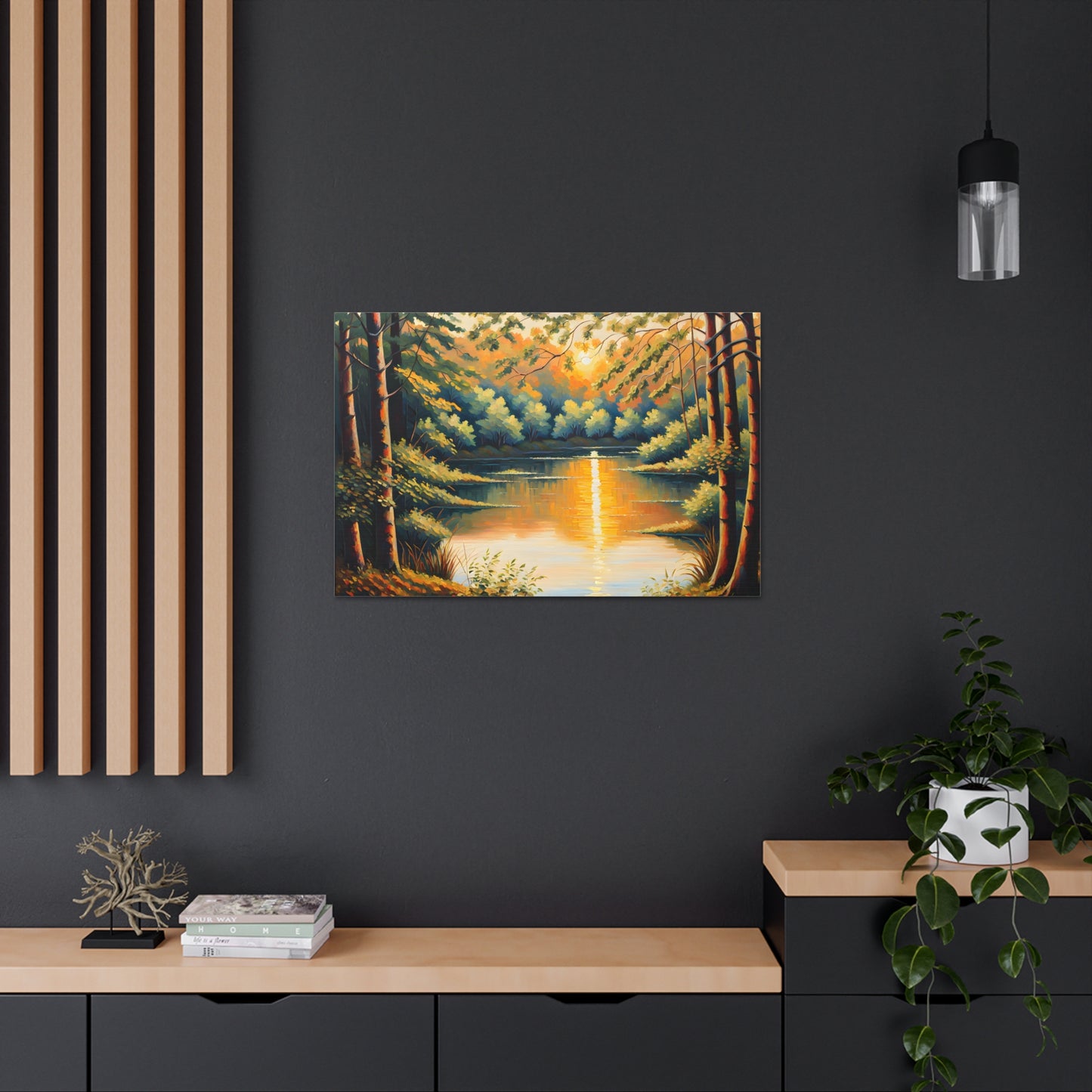 Golden Woods: Classic Oil Painting Wall Décor