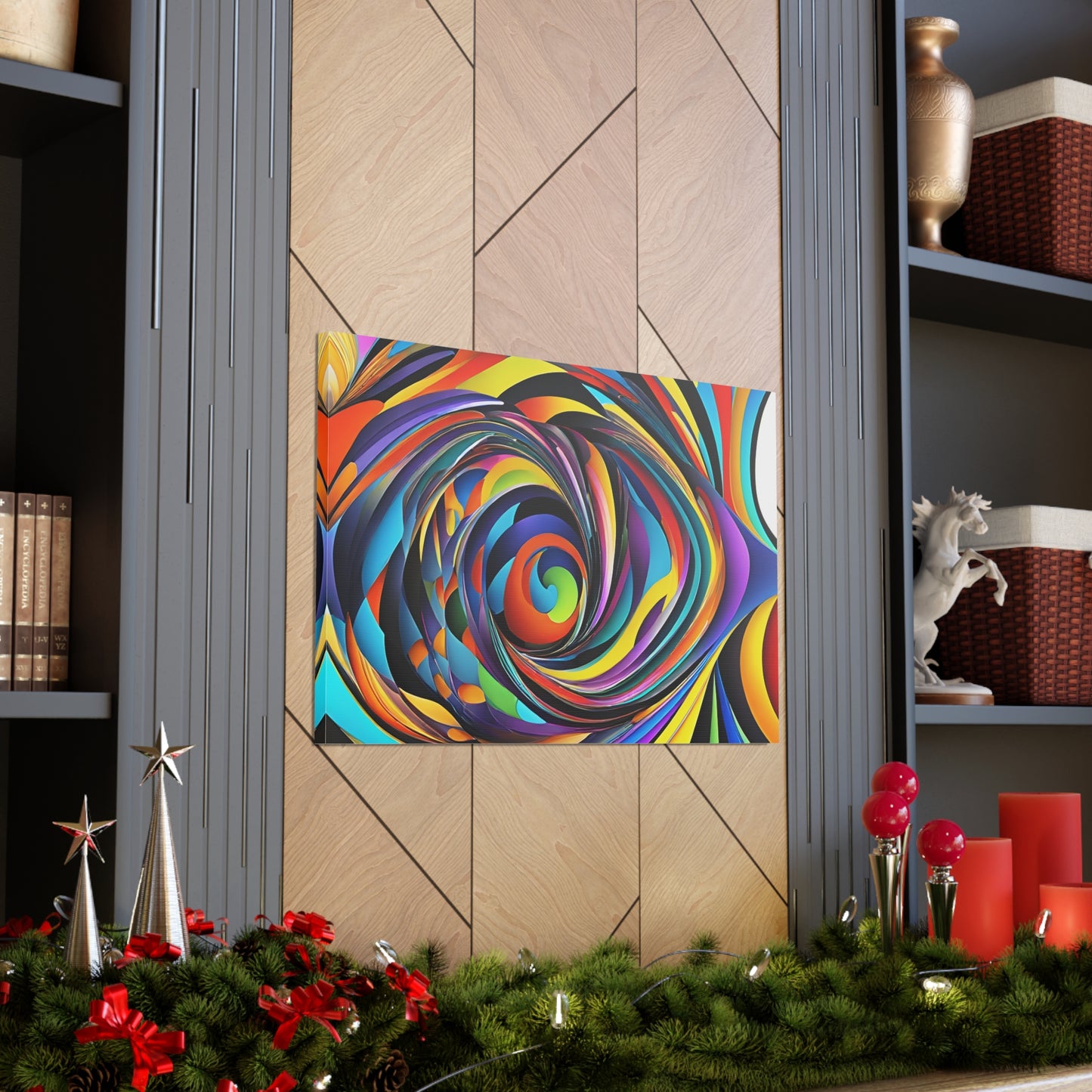 Luminescent Whirl: Abstract Wall Décor