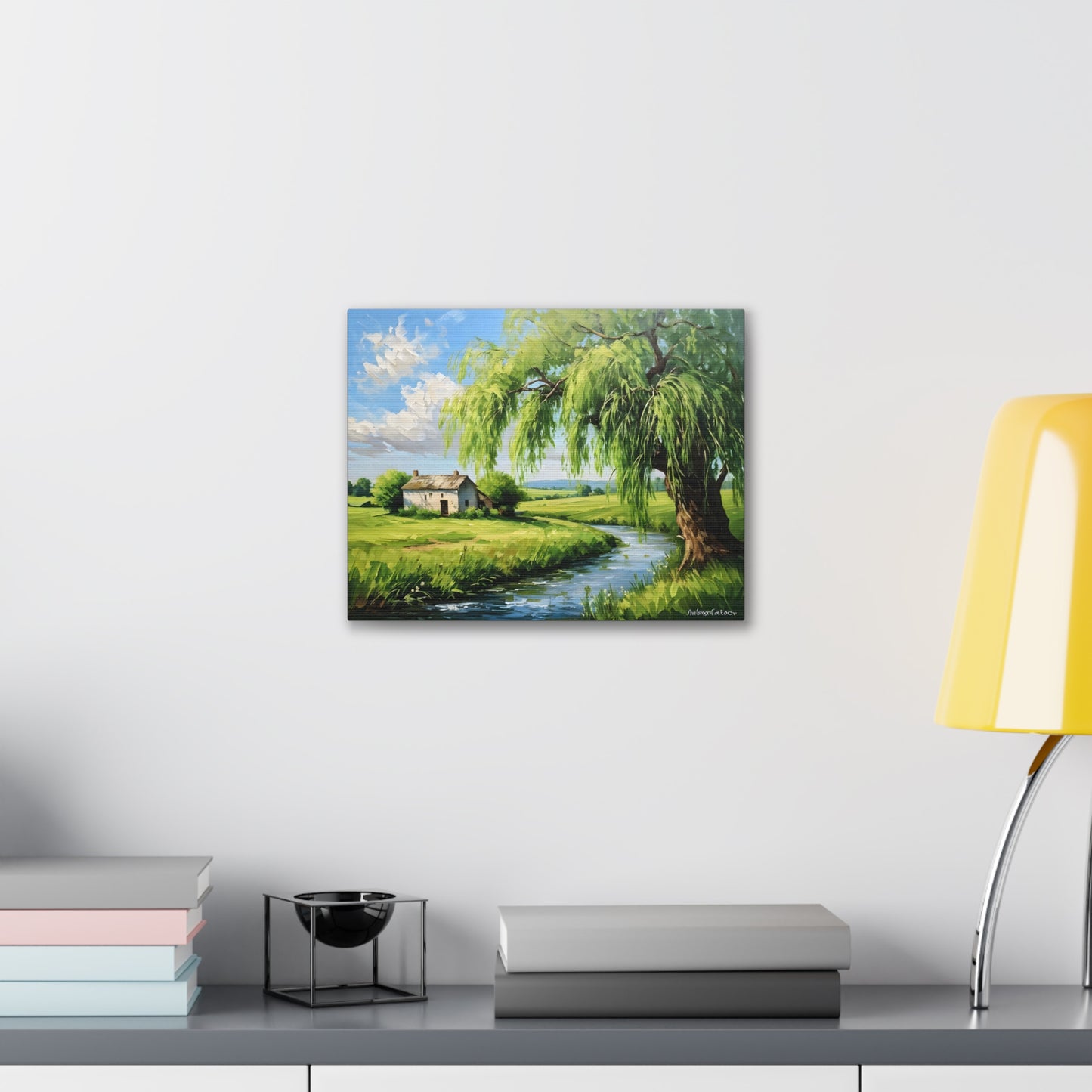 Peaceful Haven: Classic Oil Painting Wall Décor