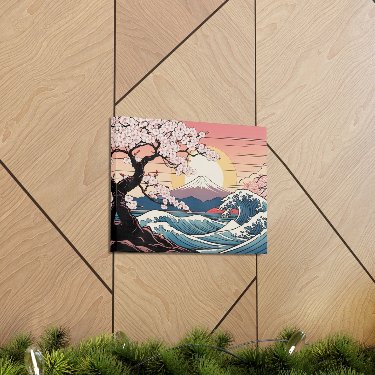 Cherry Blossom Symphony: Ukiyo-e Wall Décor