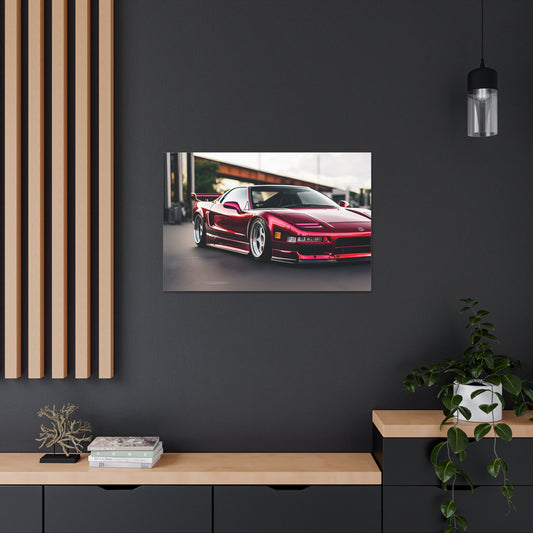 Sleek Scarlet: Famous Auto Wall Décor