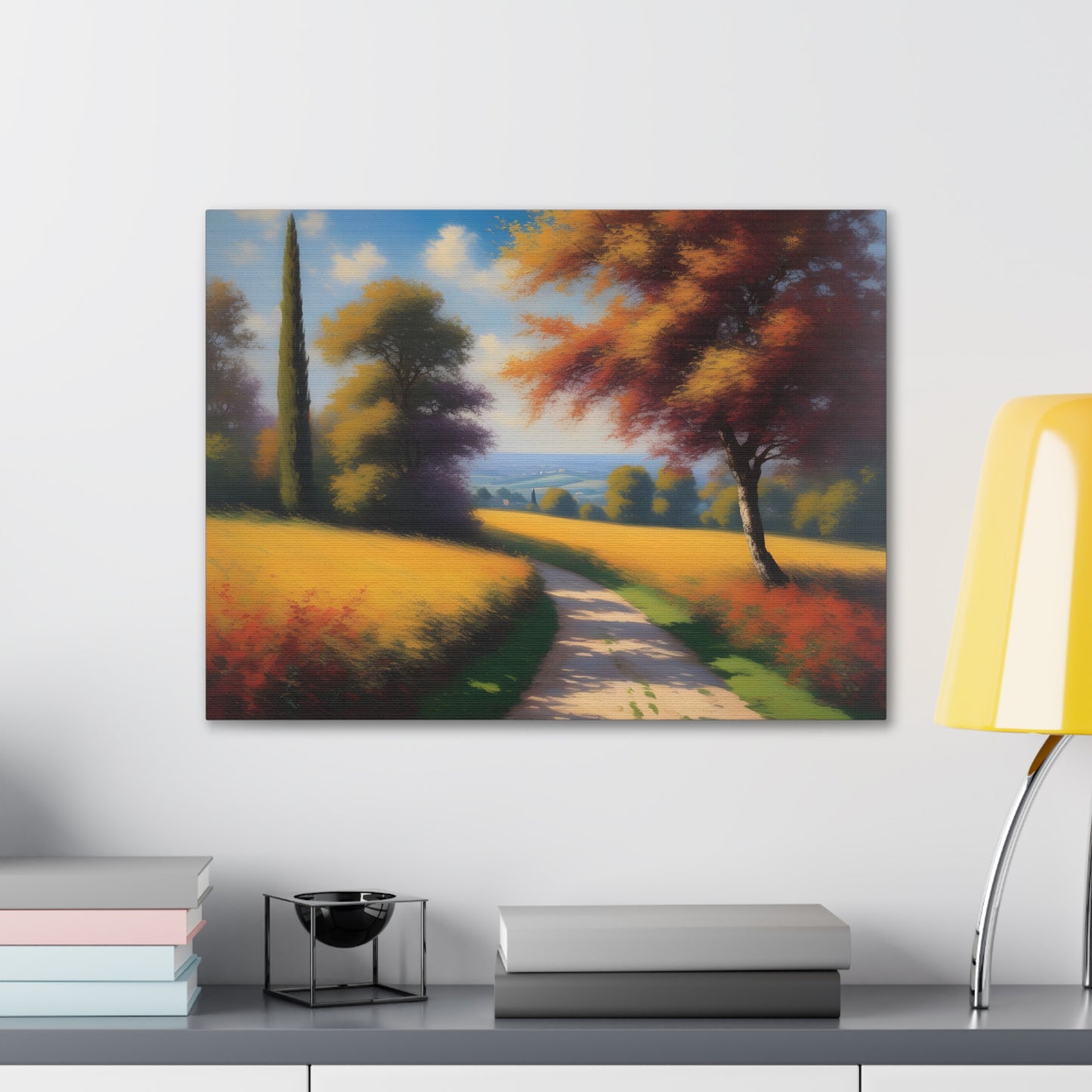 Nature's Pathway: Classic Oil Painting Wall Décor