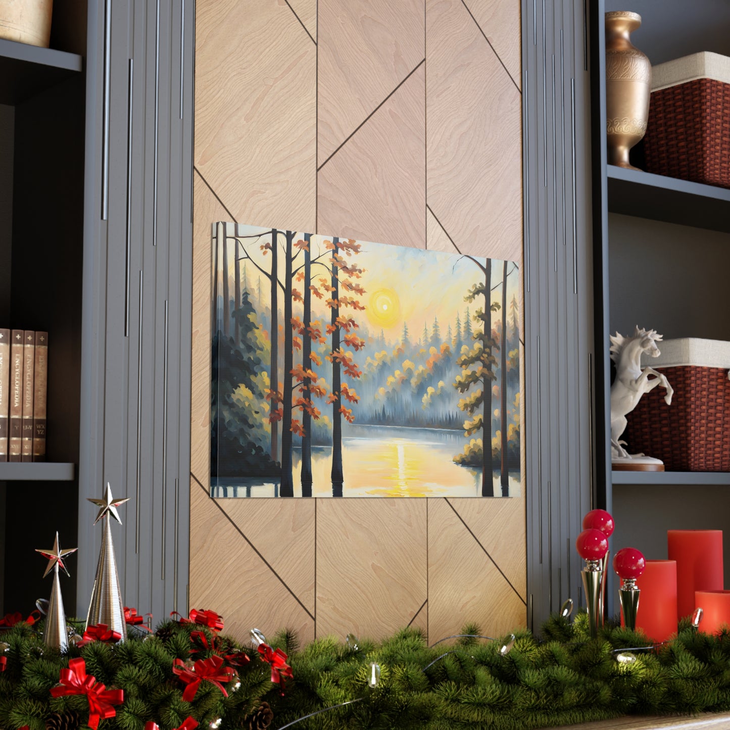 Willow Breeze: Classic Oil Painting Wall Décor