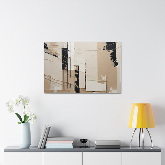 Soft Shadows: Abstract Beige Wall Décor