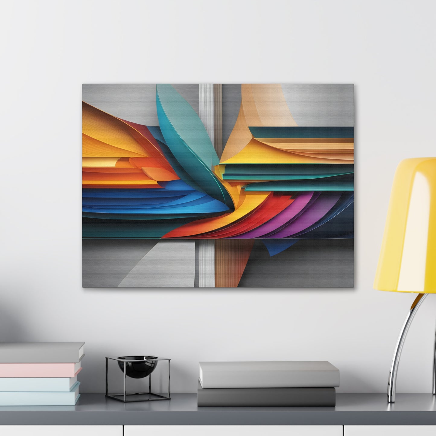 Silken Waves: Abstract Wall Décor