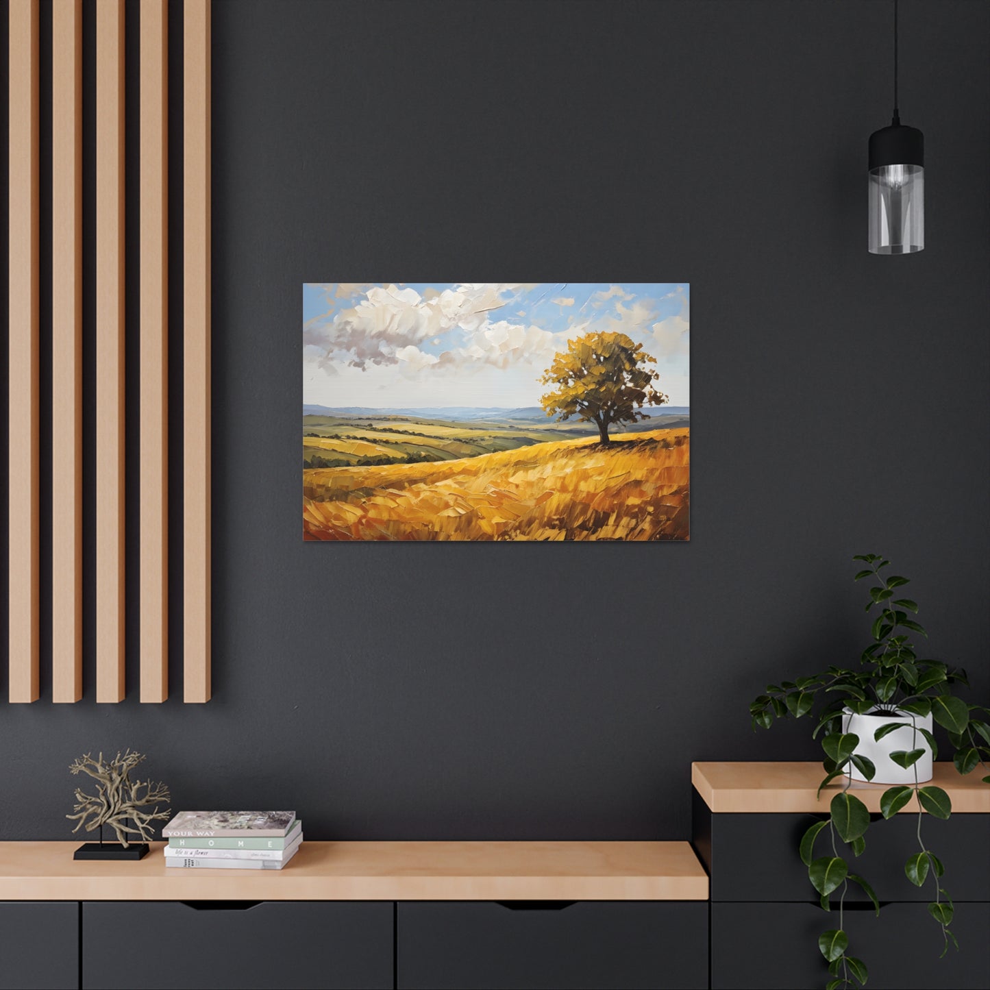 Windblown Meadows: Classic Oil Painting Wall Décor