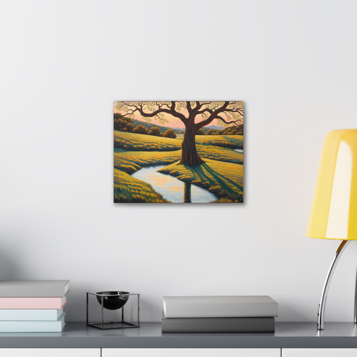 Whispering Field: Classic Oil Painting Wall Décor