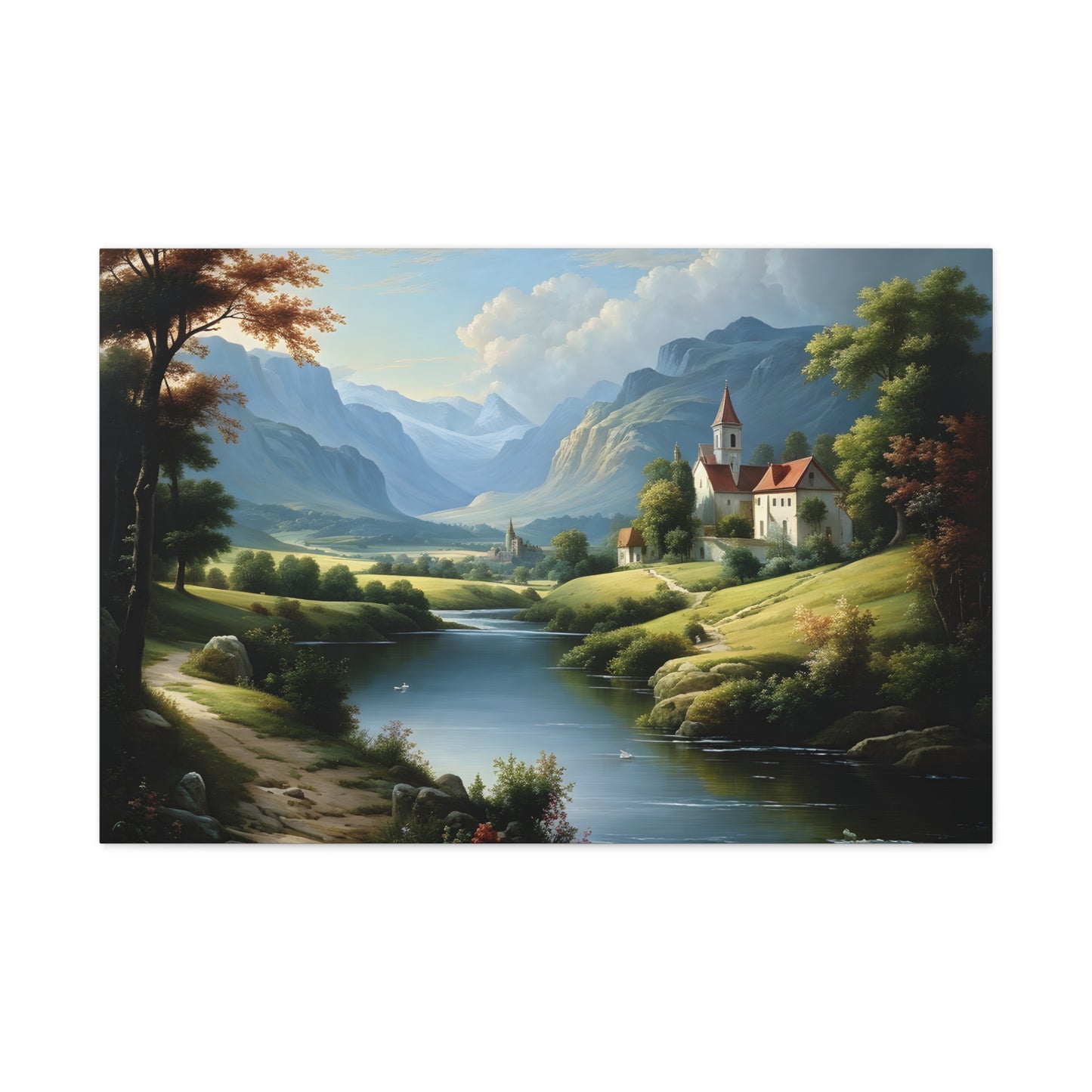 Endless Hills: Classic Oil Painting Wall Décor