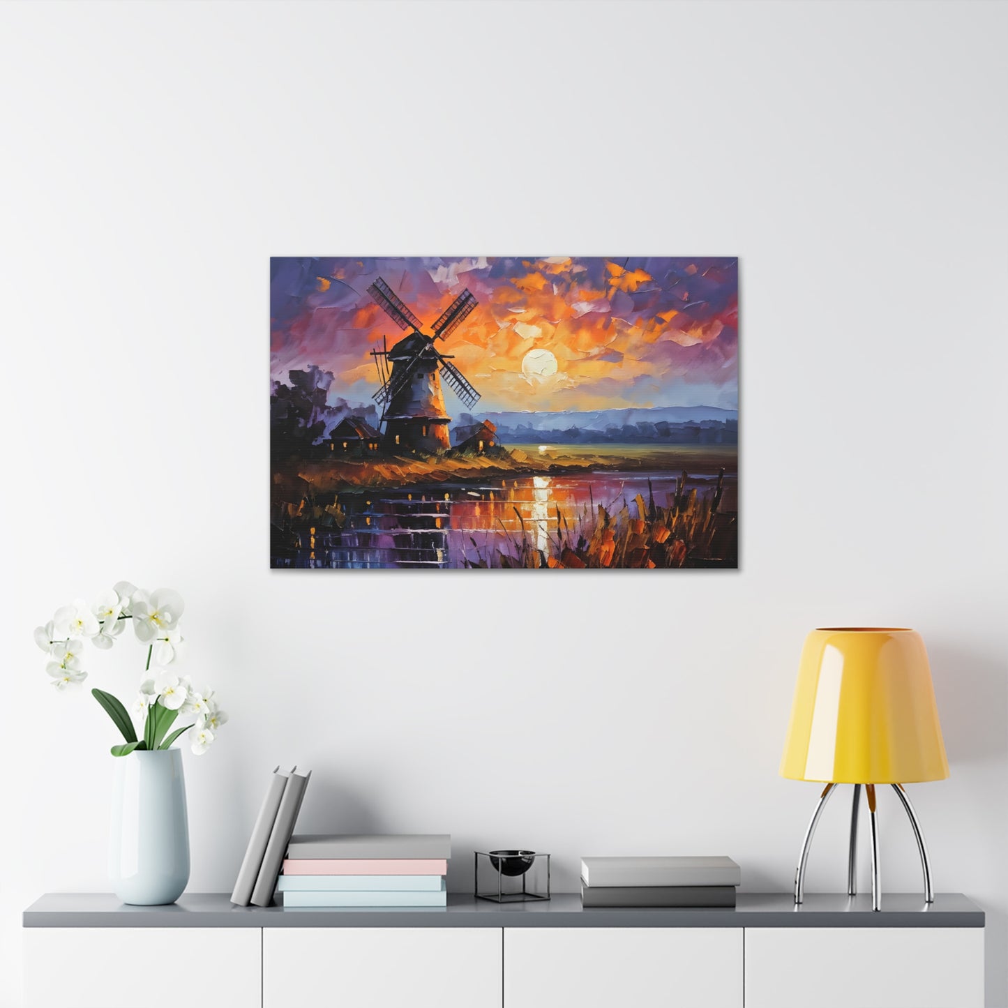 Verdant Horizon: Classic Oil Painting Wall Décor