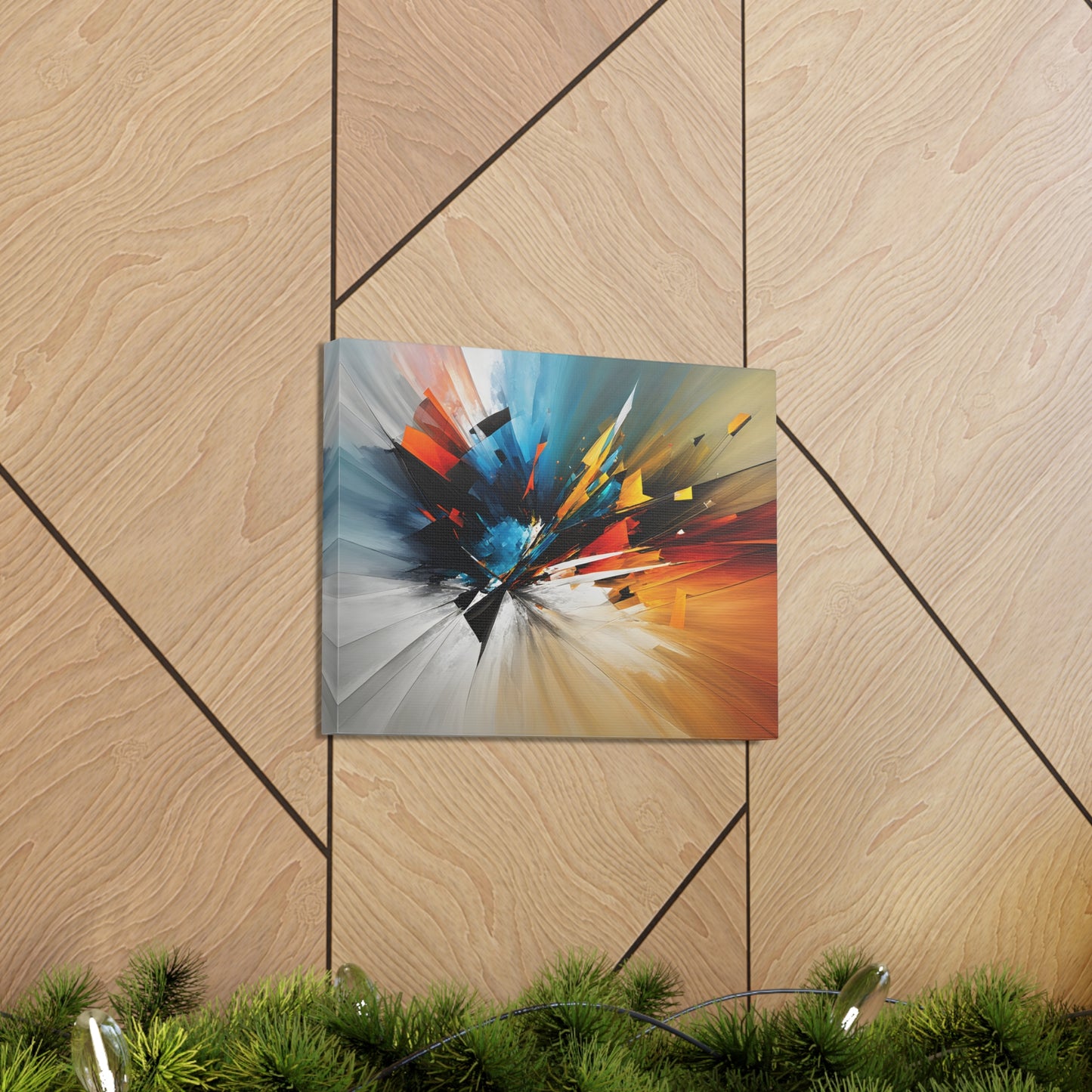 Reflected Rhythms: Abstract Wall Décor