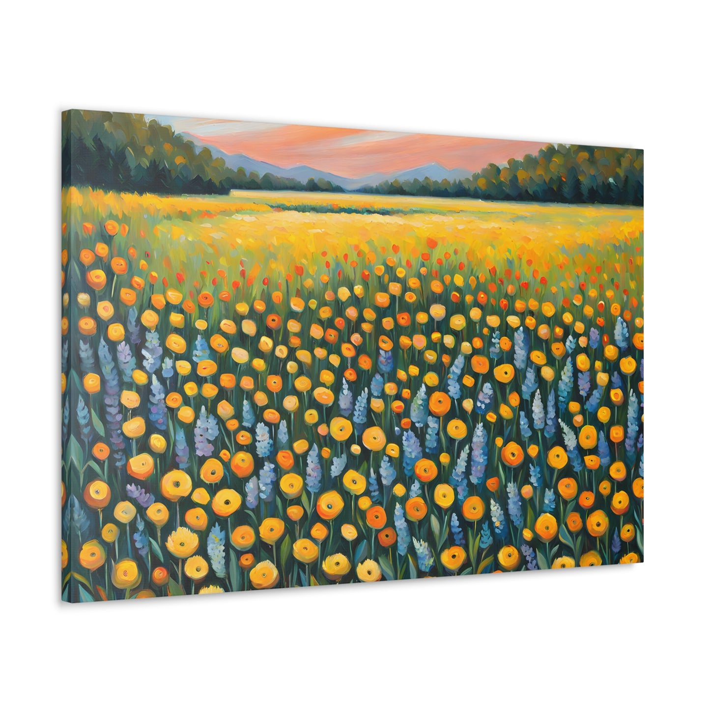 Peaceful Meadow: Classic Oil Painting Wall Décor