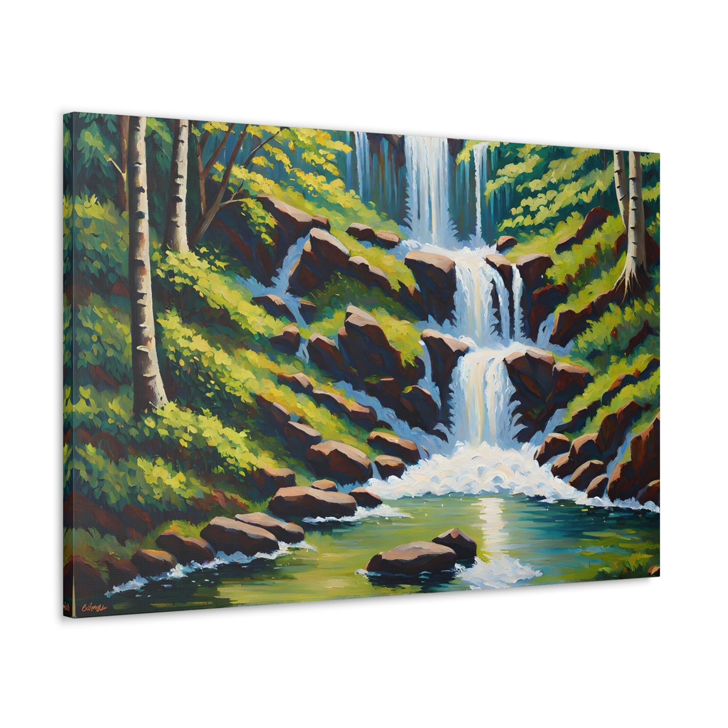 Woodland Refuge: Classic Oil Painting Wall Décor