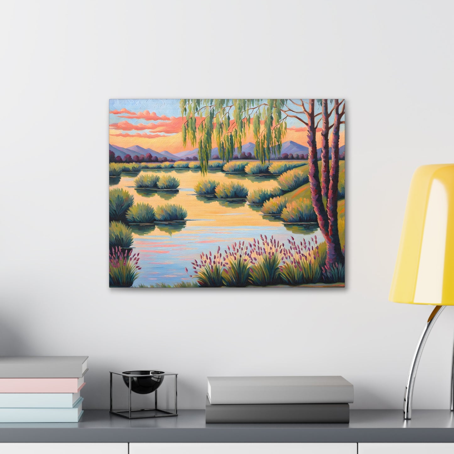 Tranquil Oasis: Classic Oil Painting Wall Décor