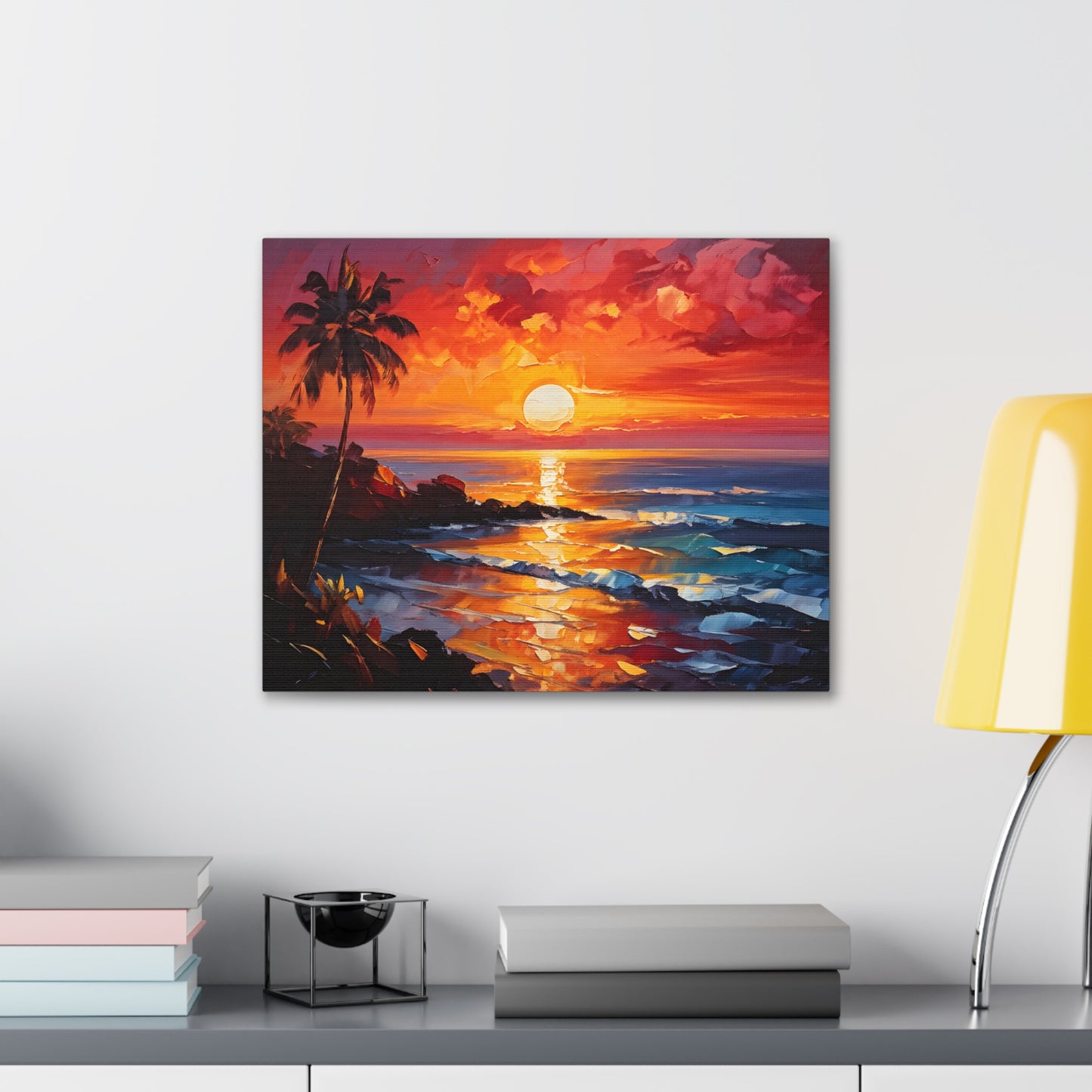 Coastal Vista: Classic Oil Painting Wall Décor