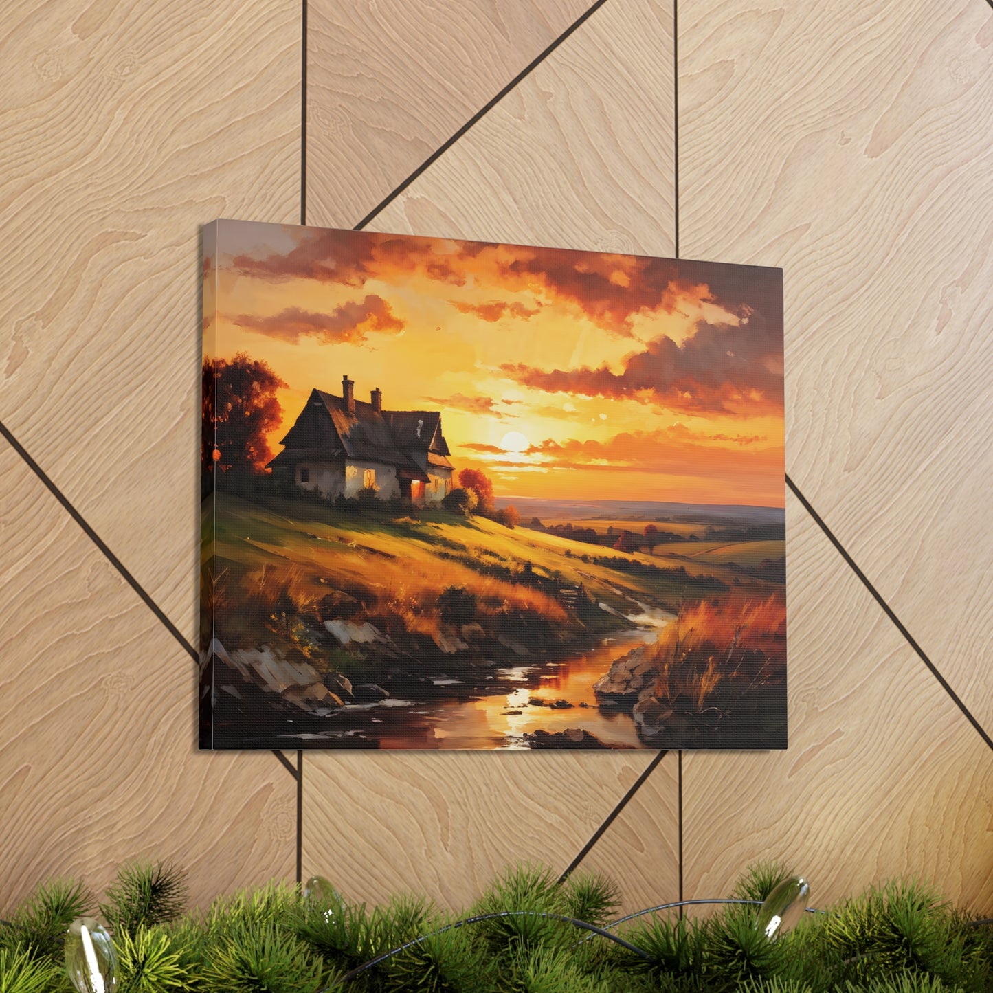 Quiet Path: Classic Oil Painting Wall Décor