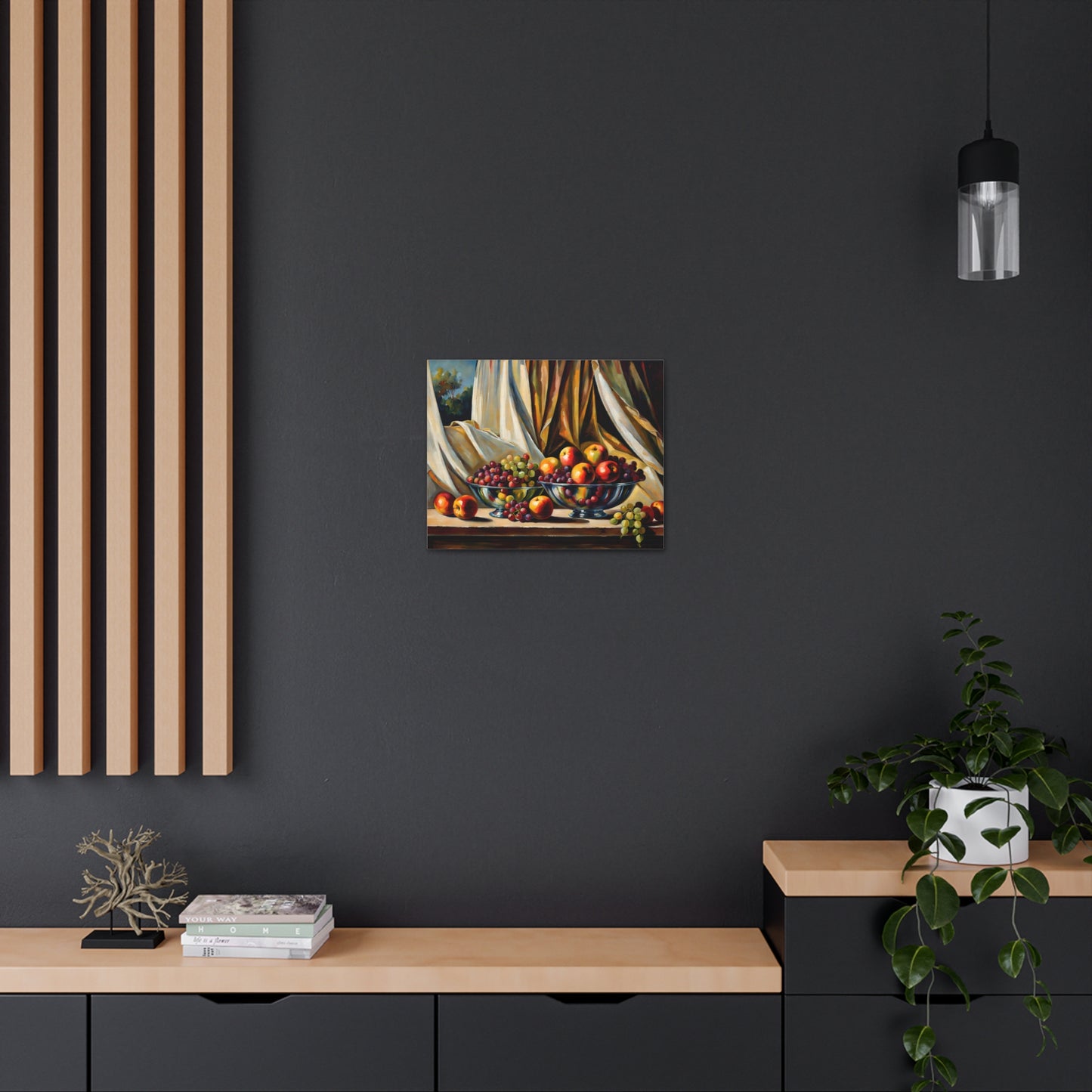 Fruitful Lunch: Classic Oil Painting Wall Décor