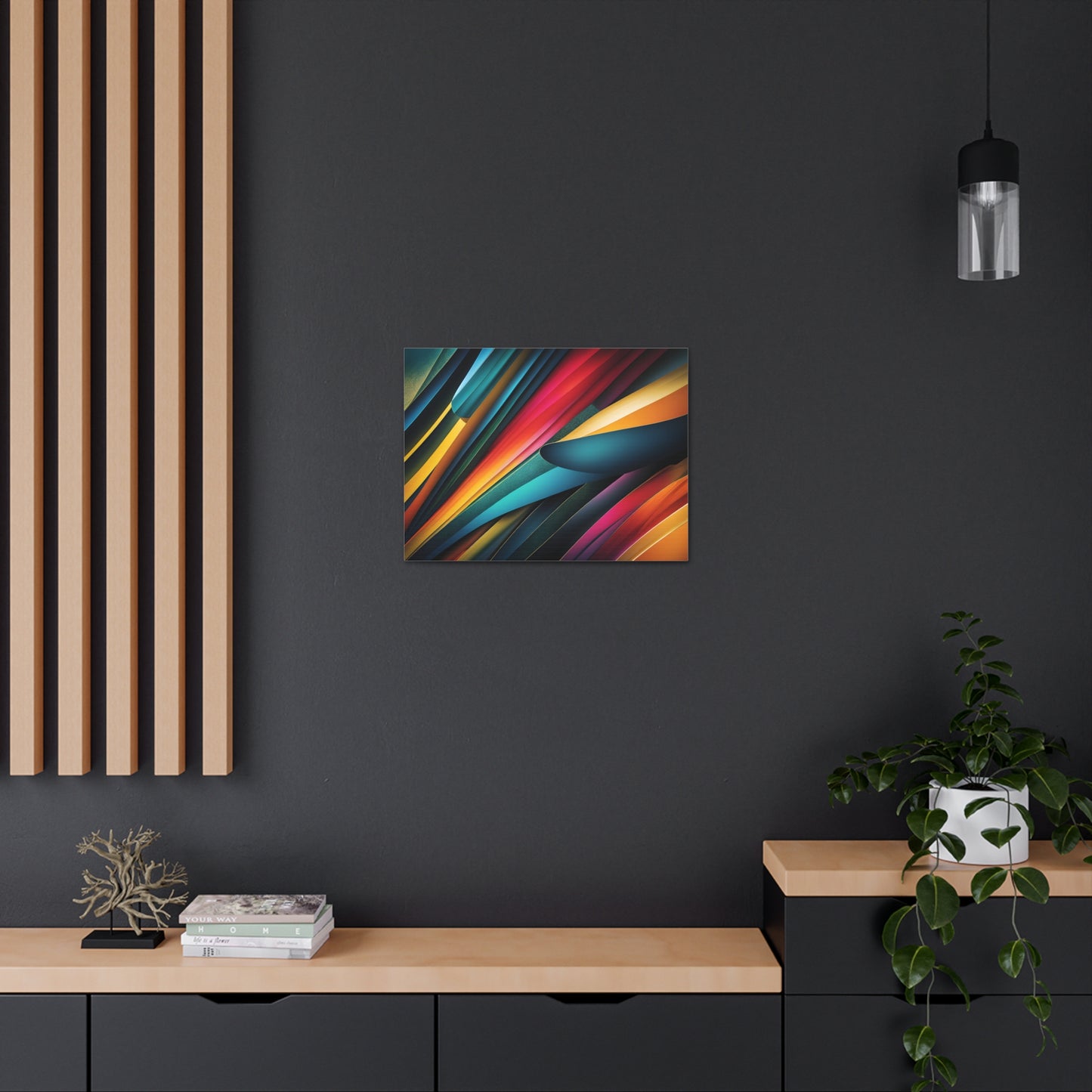 Velvet Stream: Abstract Wall Décor