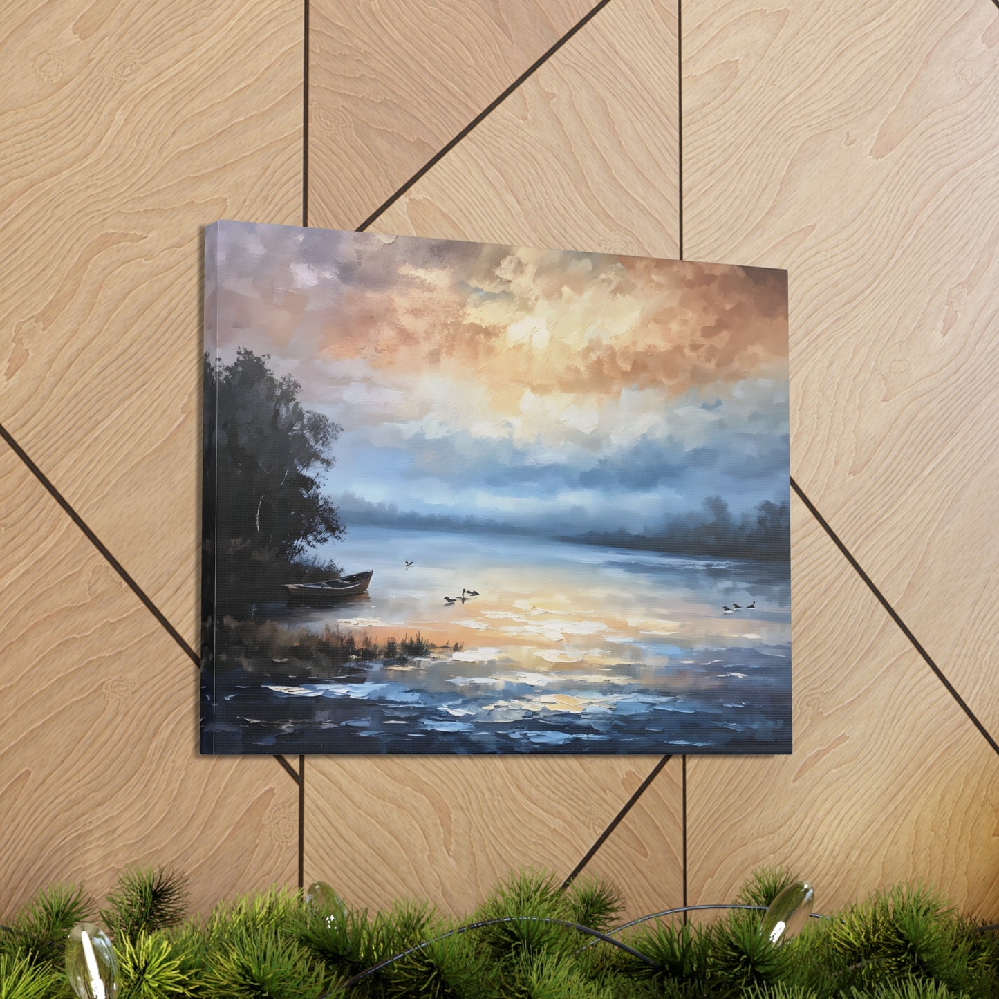 Whispering Horizon: Classic Oil Painting Wall Décor