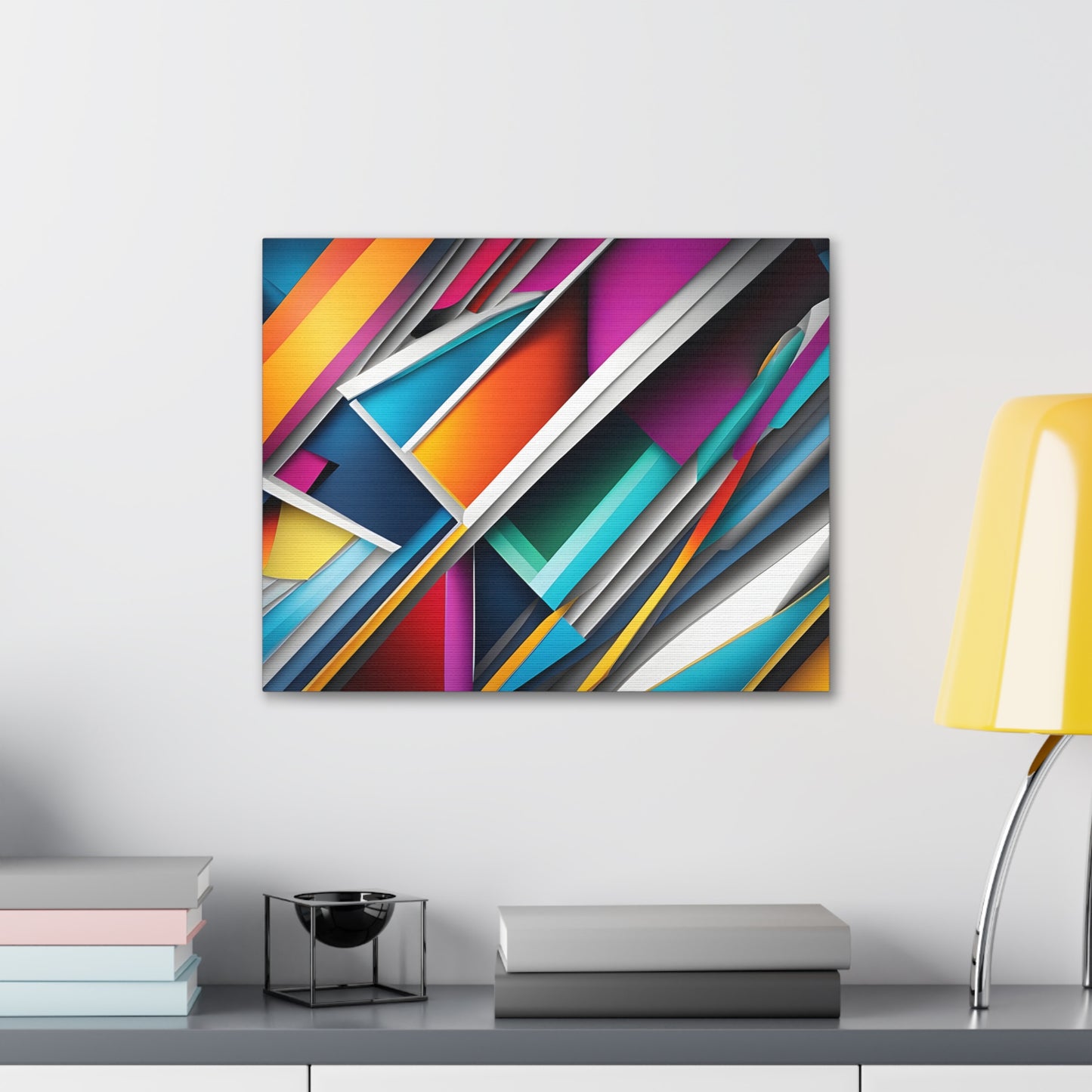 Prismatic Currents: Abstract Wall Décor