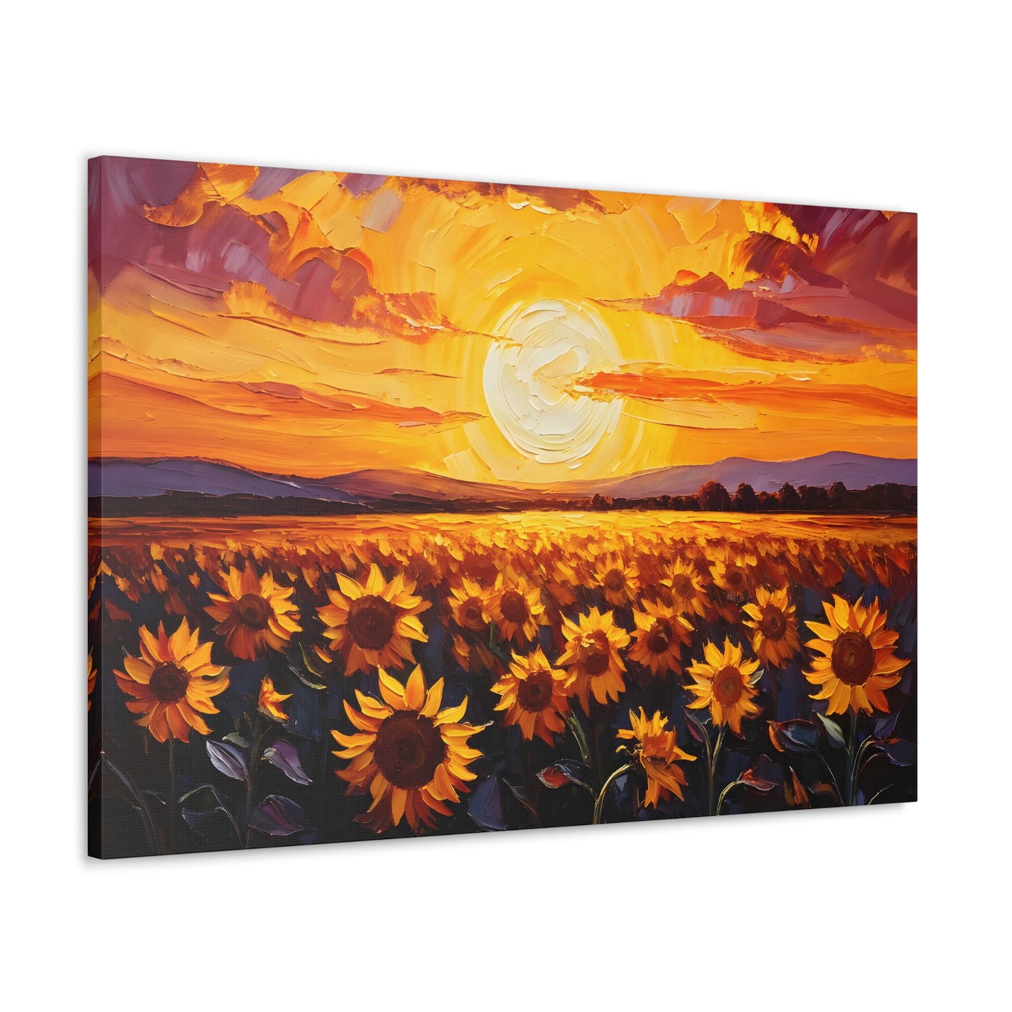 Glowing Garden: Classic Oil Painting Wall Décor