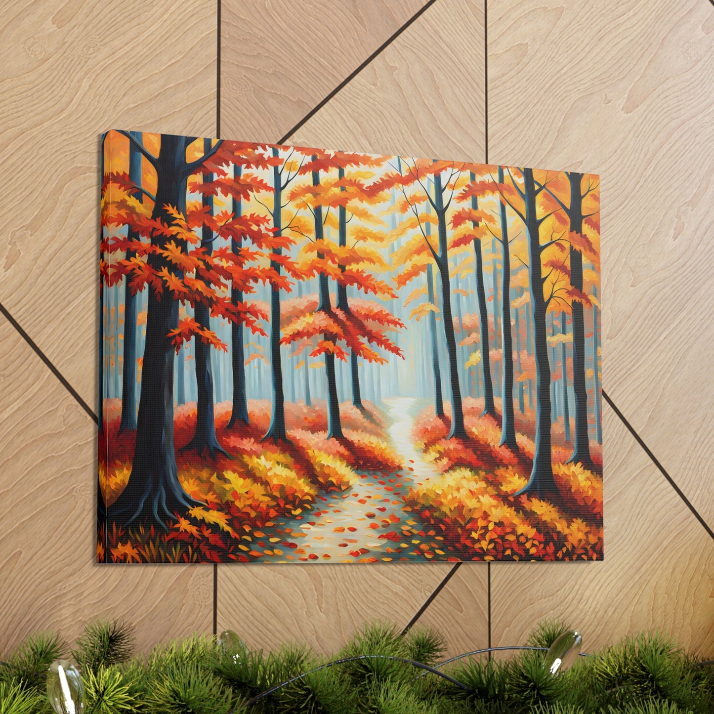 Autumn Drift: Classic Oil Painting Wall Décor