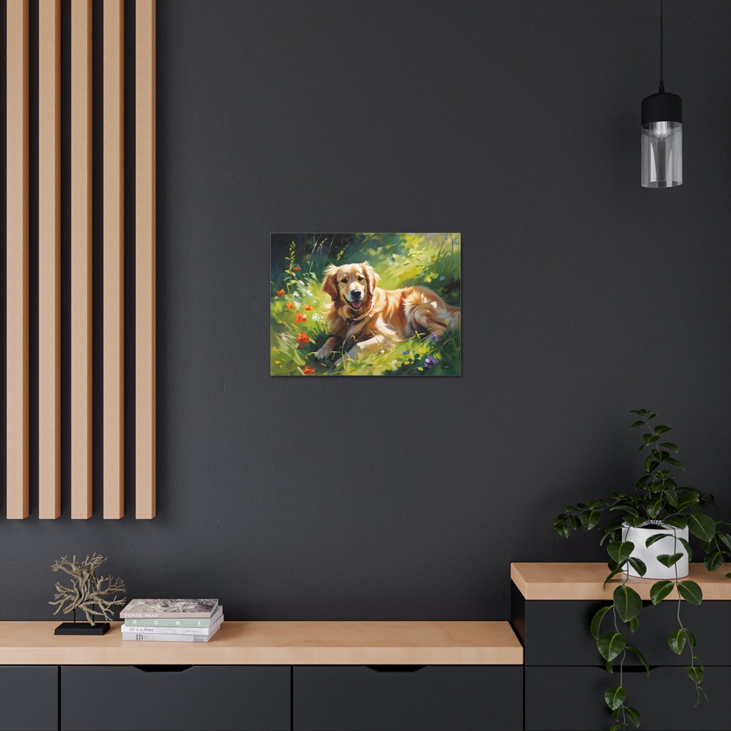 Golden Bluff: Classic Oil Painting Wall Décor