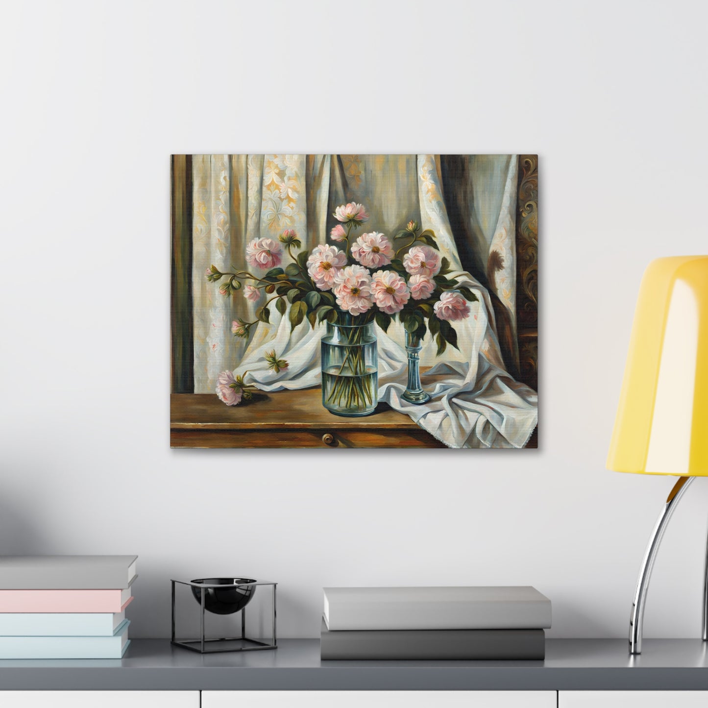 Wildflower Haven: Classic Oil Painting Wall Décor