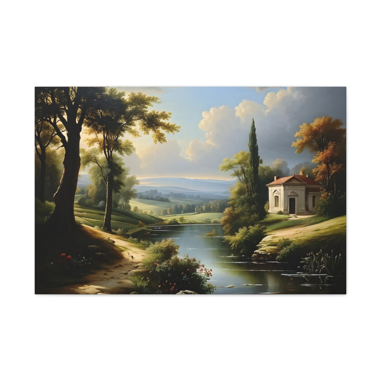 Prairie Solitude: Classic Oil Painting Wall Décor