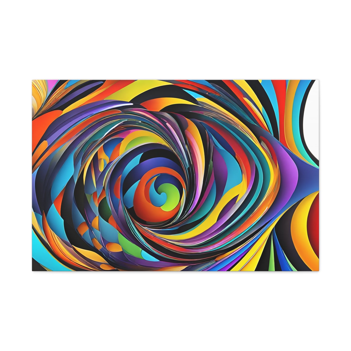 Luminescent Whirl: Abstract Wall Décor