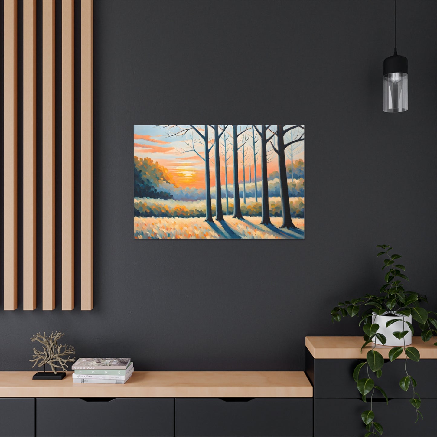 Enchanted Sunrise: Classic Oil Painting Wall Décor