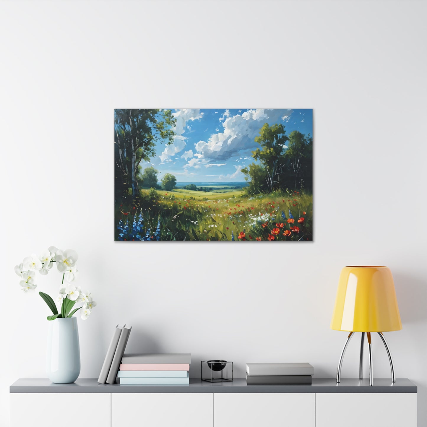 Celestial Skies: Classic Oil Painting Wall Décor