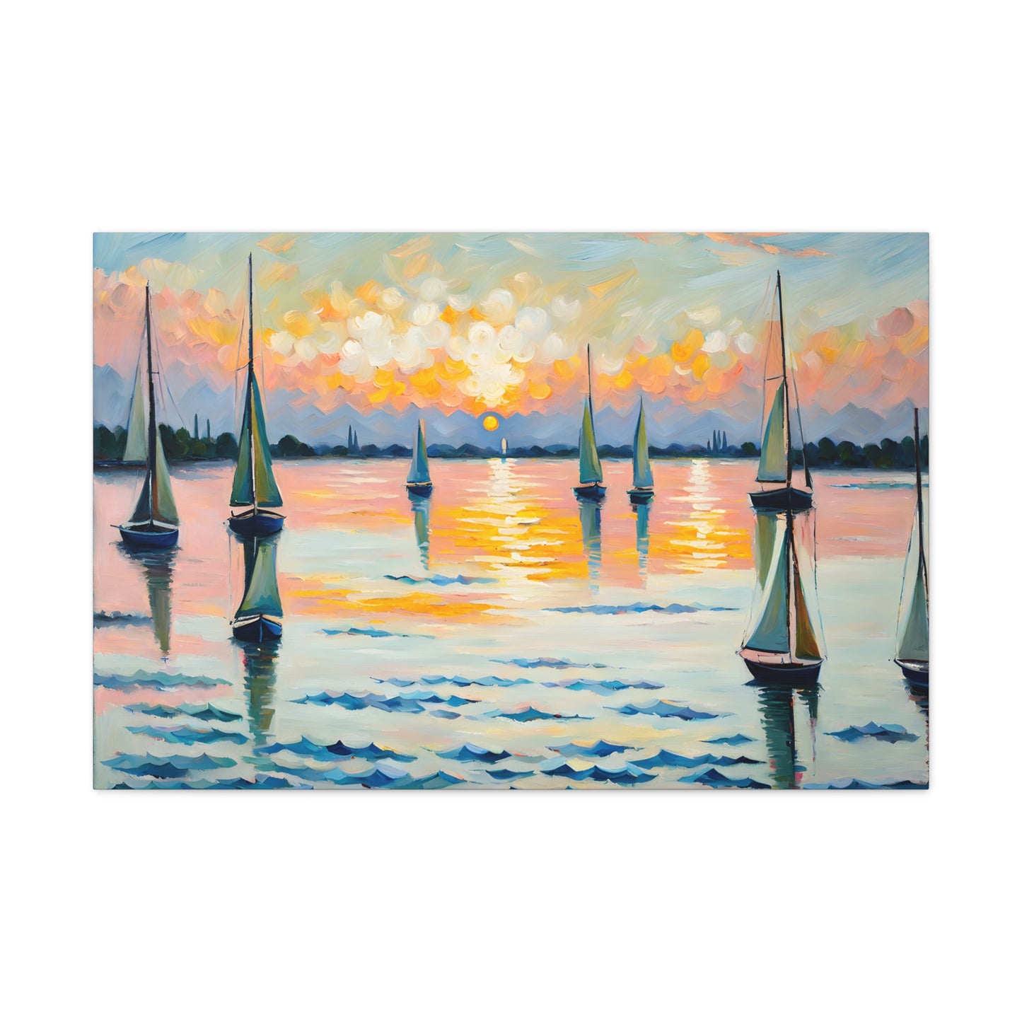 Serene Waters: Classic Oil Painting Wall Décor