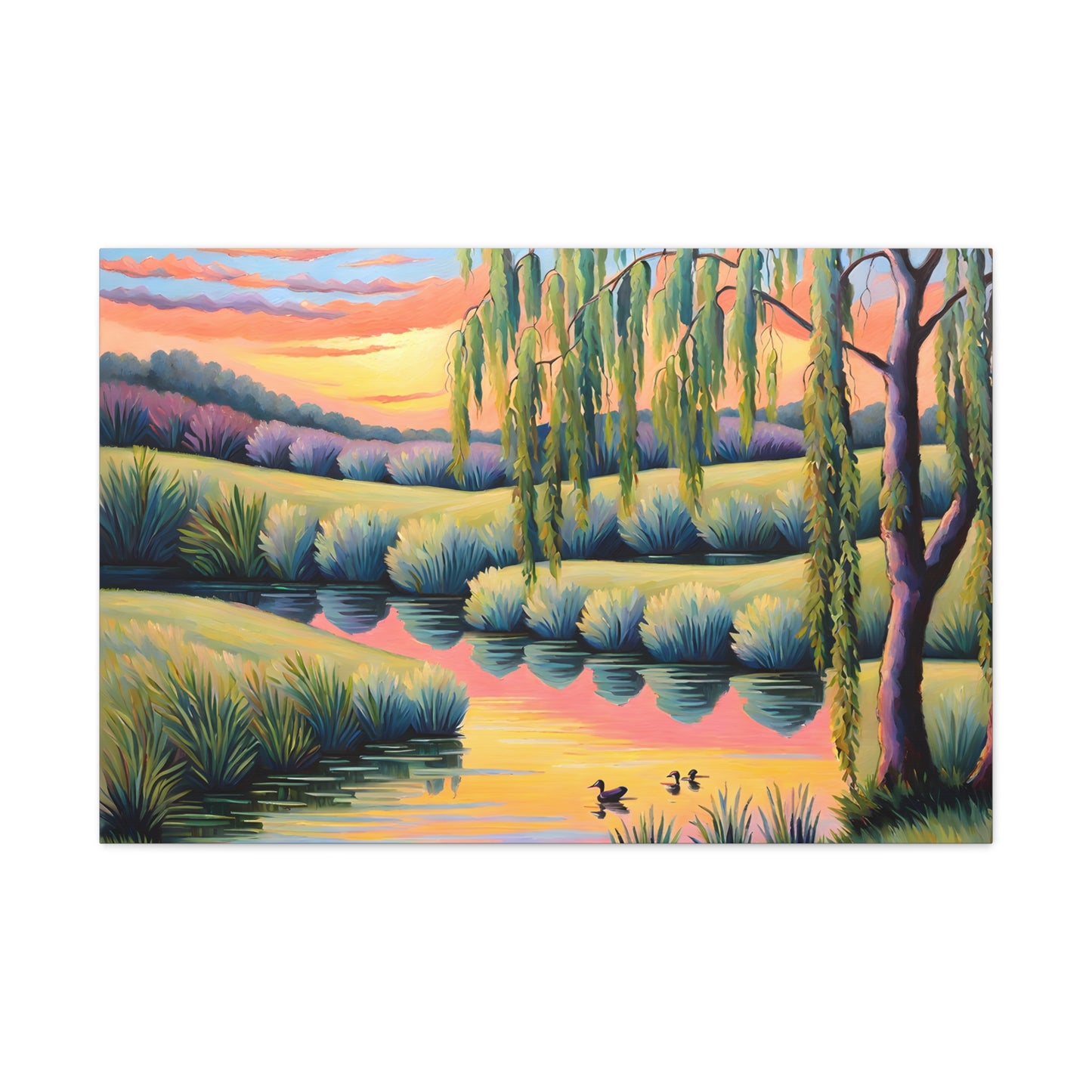 Tranquil Horizon: Classic Oil Painting Wall Décor