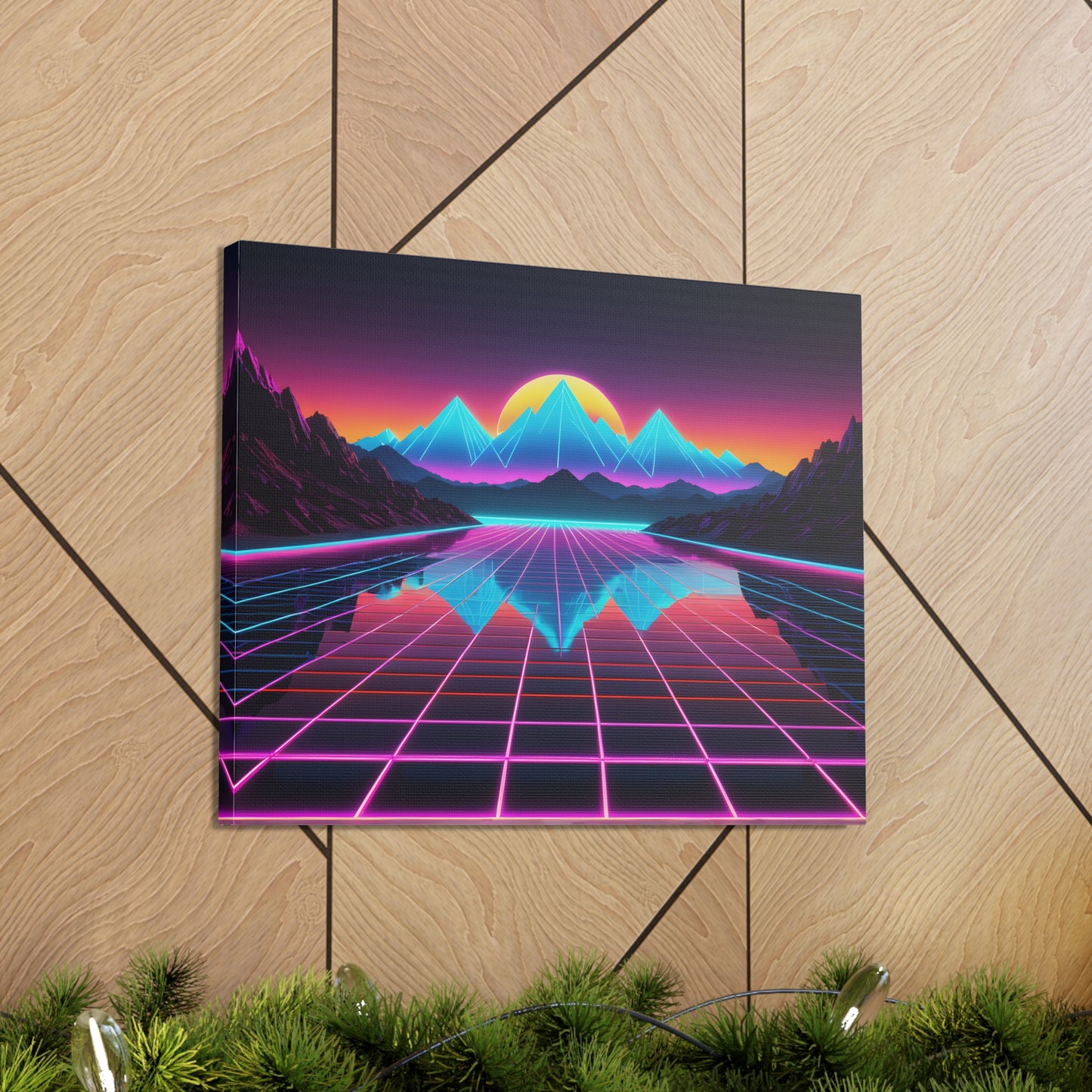 Skyline Dreams: Outrun Wall Décor