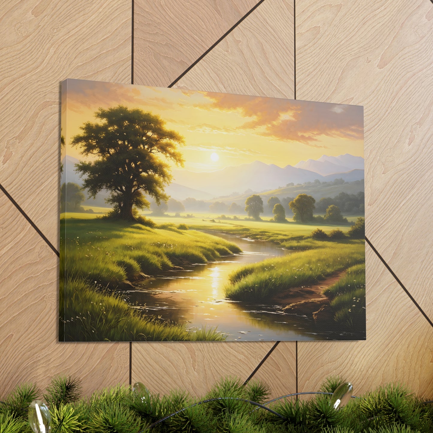 Golden Valley: Classic Oil Painting Wall Décor