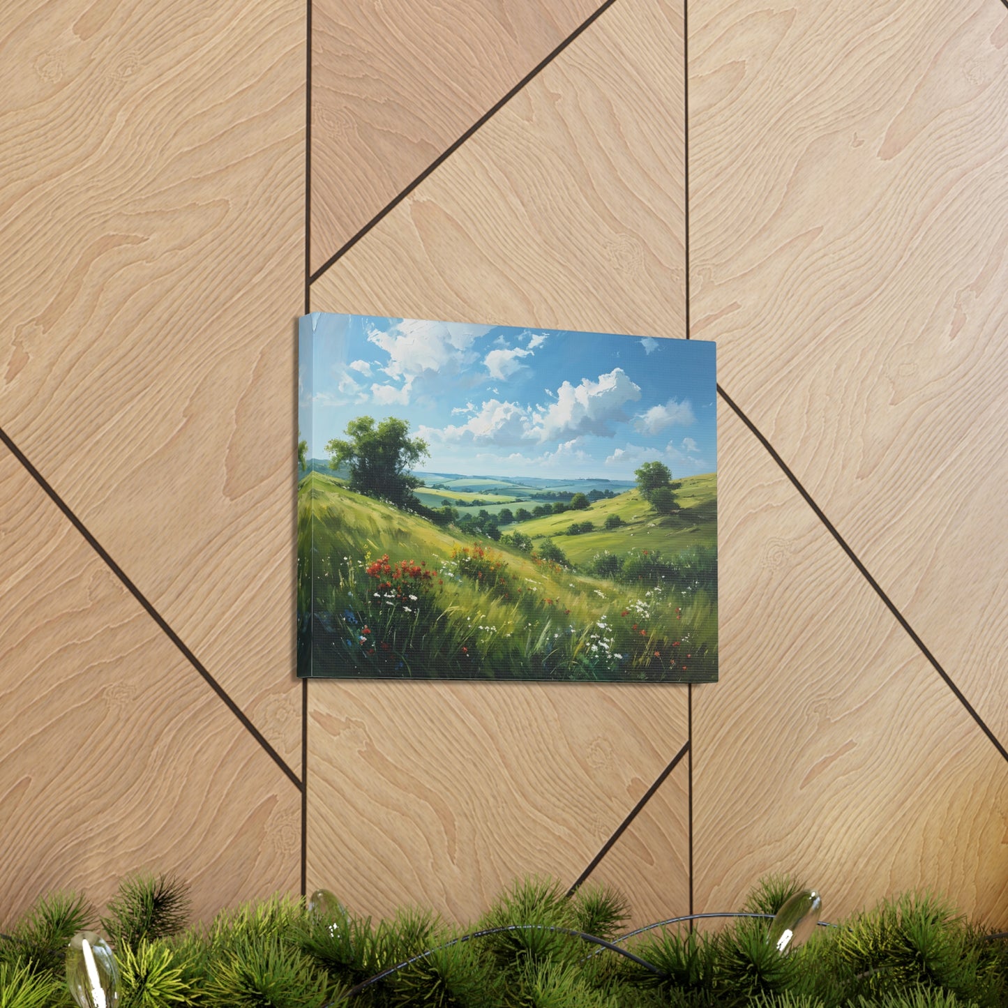 Whispering Field: Classic Oil Painting Wall Décor