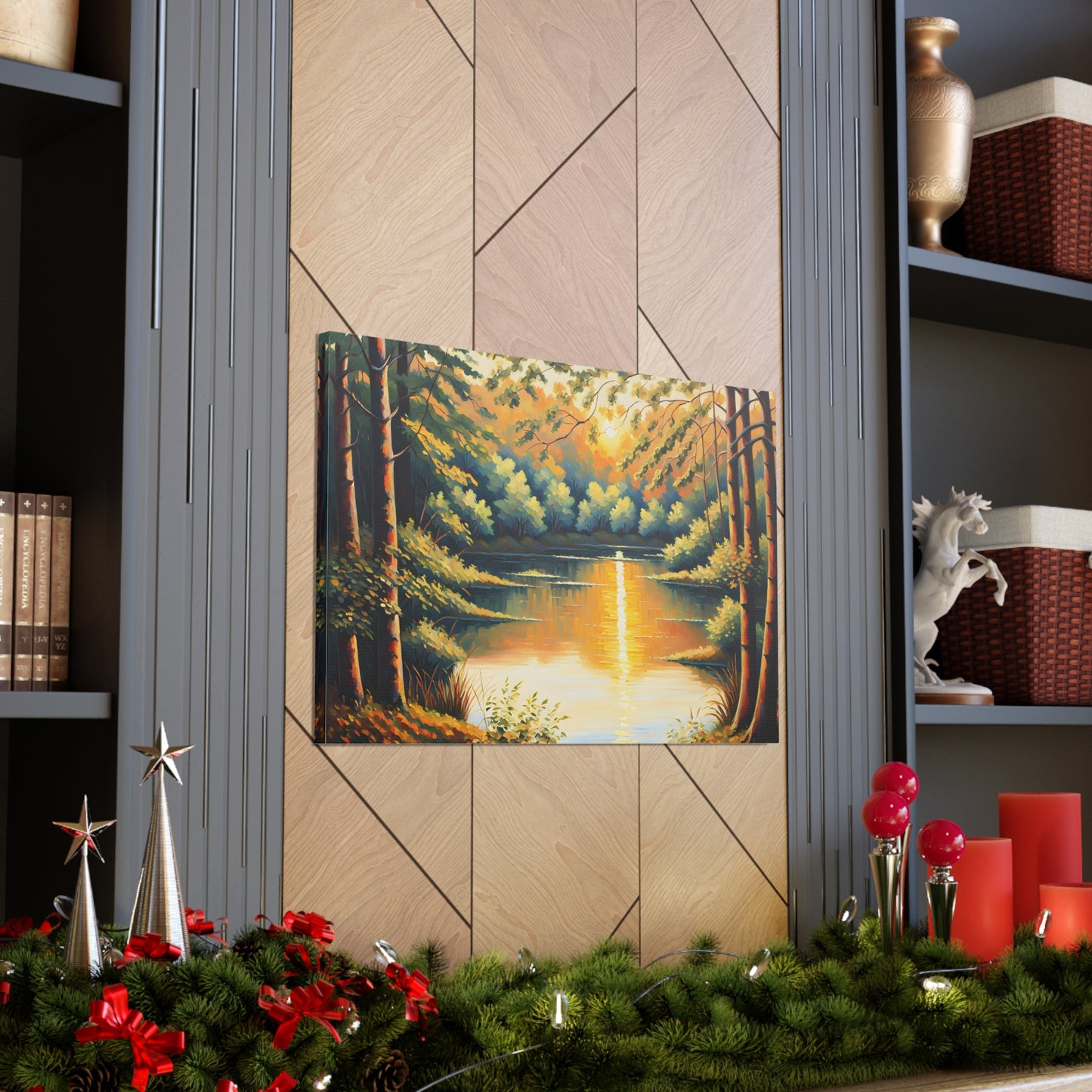 Golden Woods: Classic Oil Painting Wall Décor