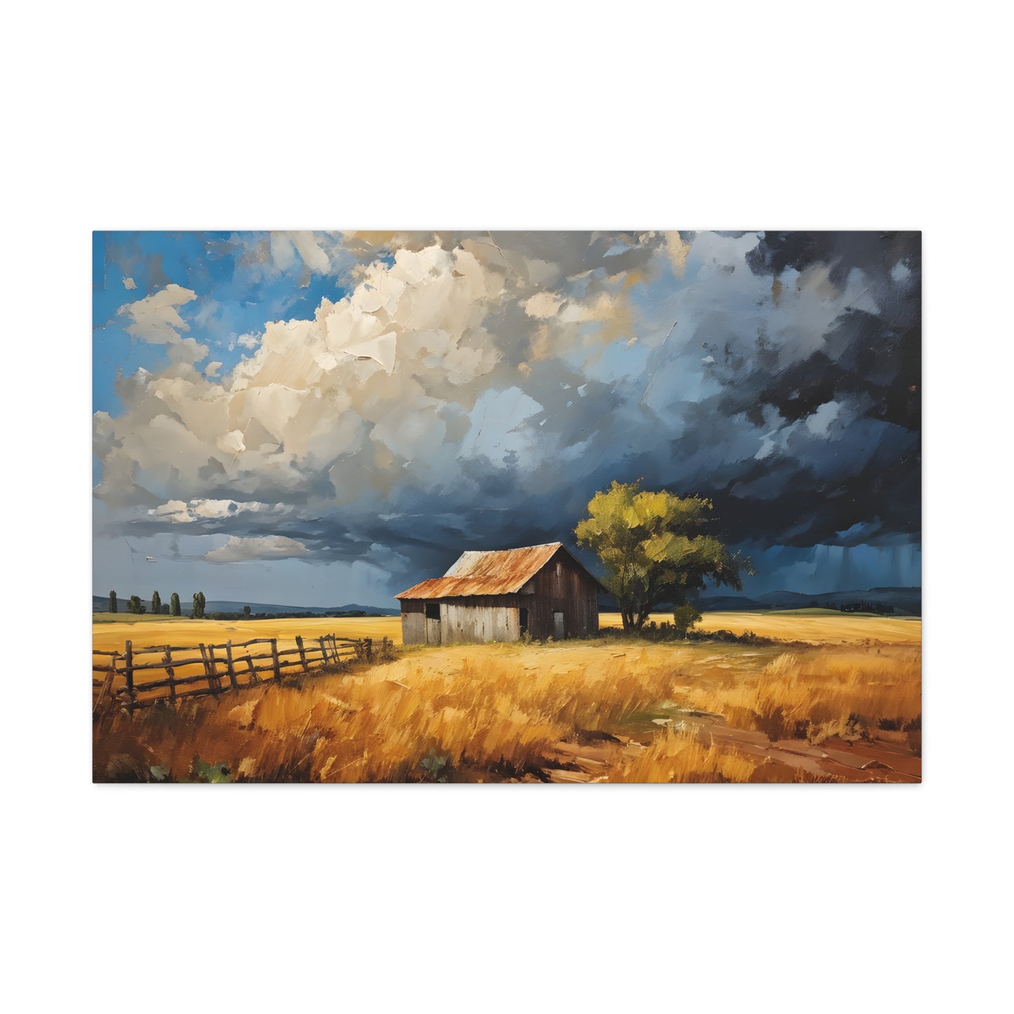 Peaceful Grove: Classic Oil Painting Wall Décor