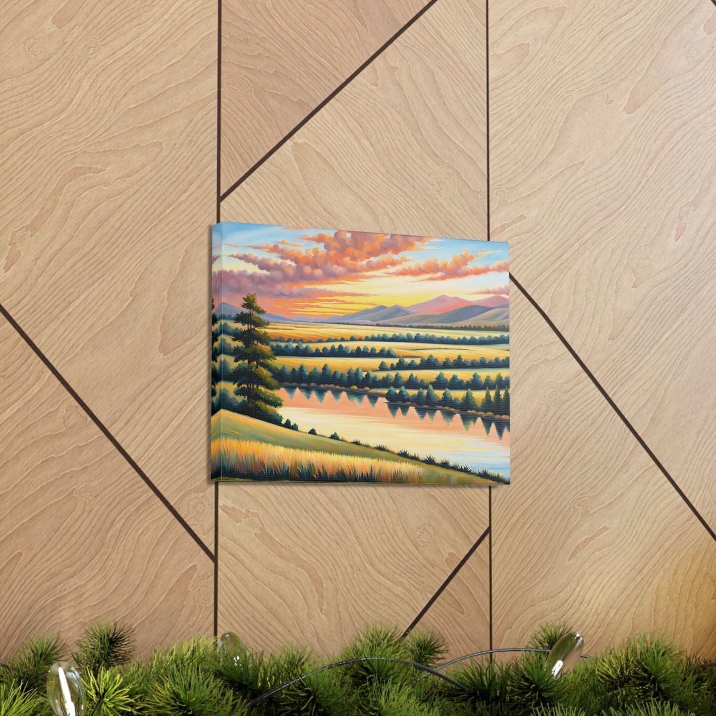 Quiet Canyon: Classic Oil Painting Wall Décor