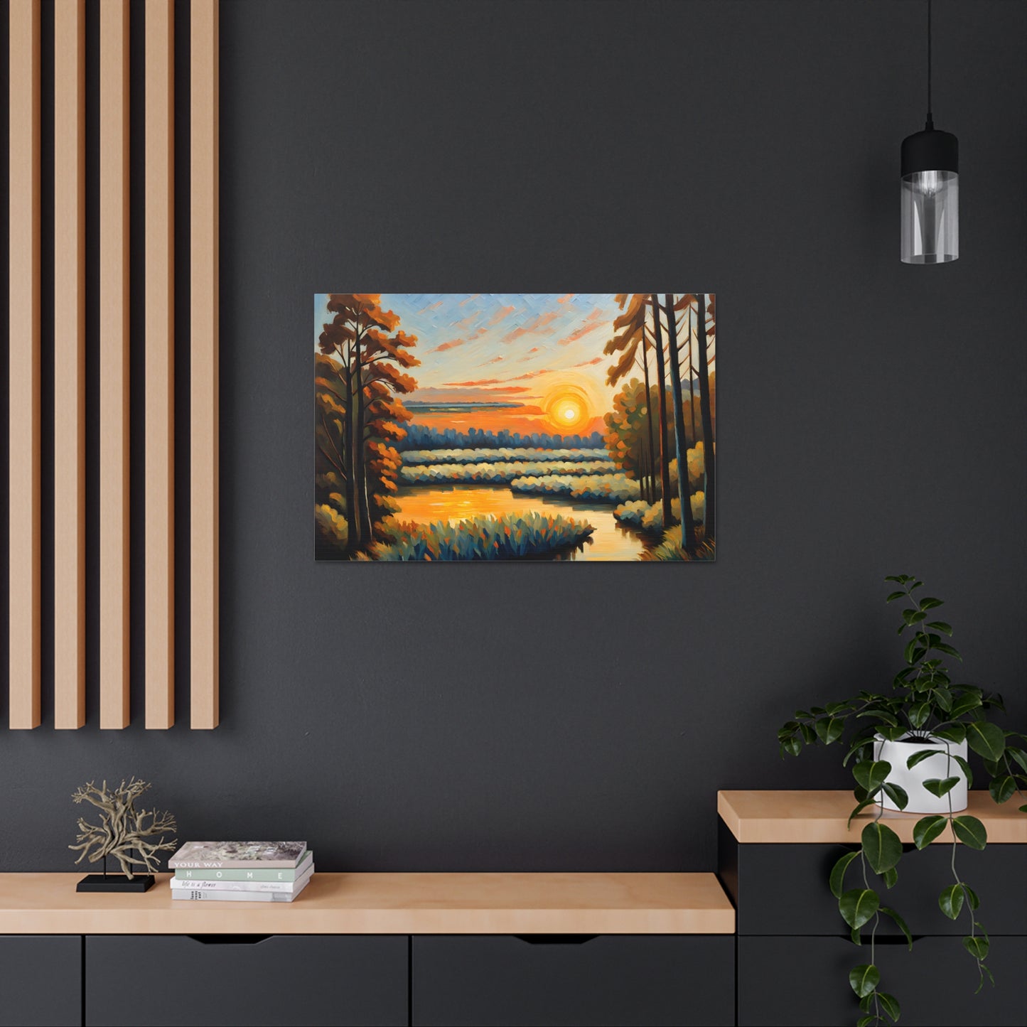 Light of Dusk: Classic Oil Painting Wall Décor