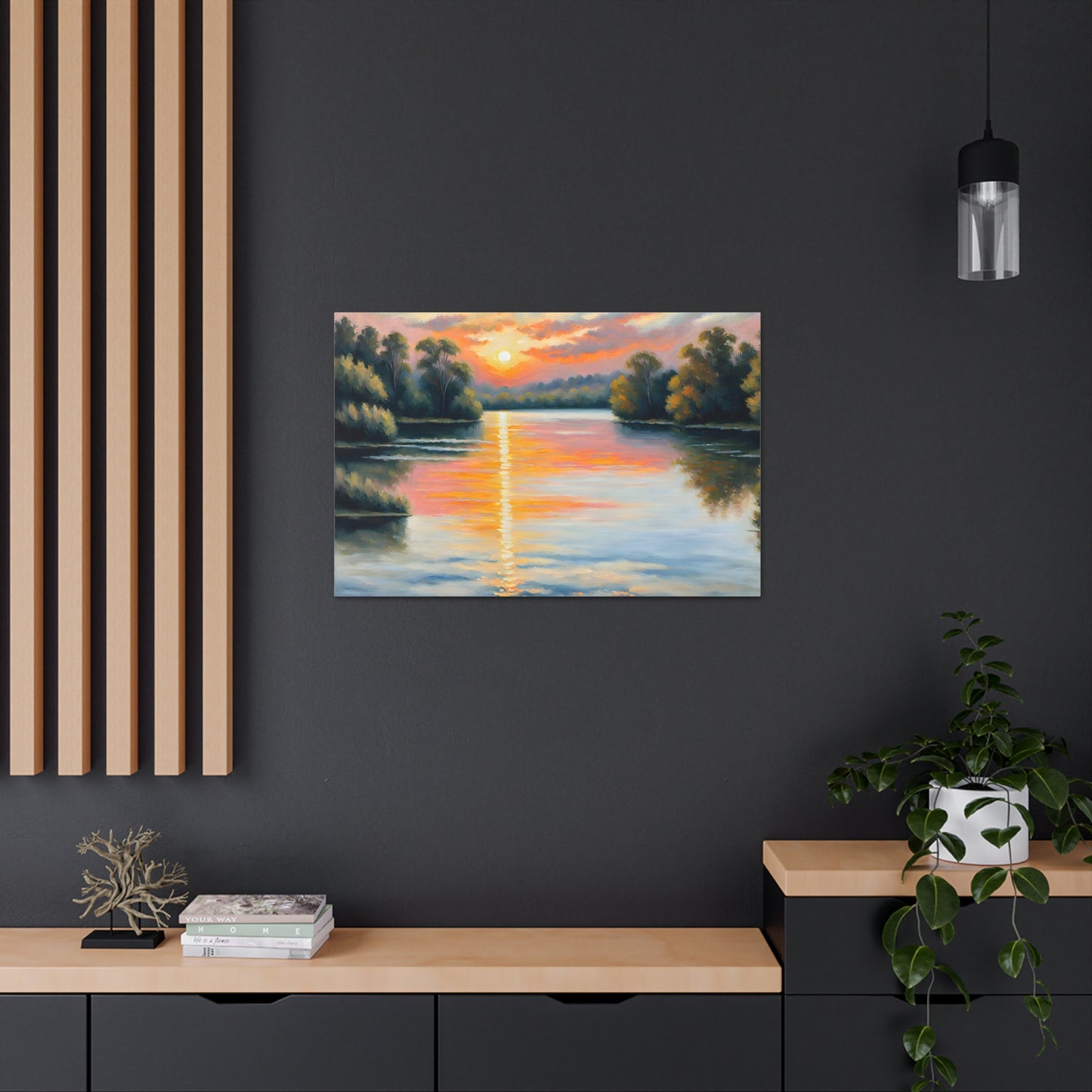 Horizon’s Embrace: Classic Oil Painting Wall Décor