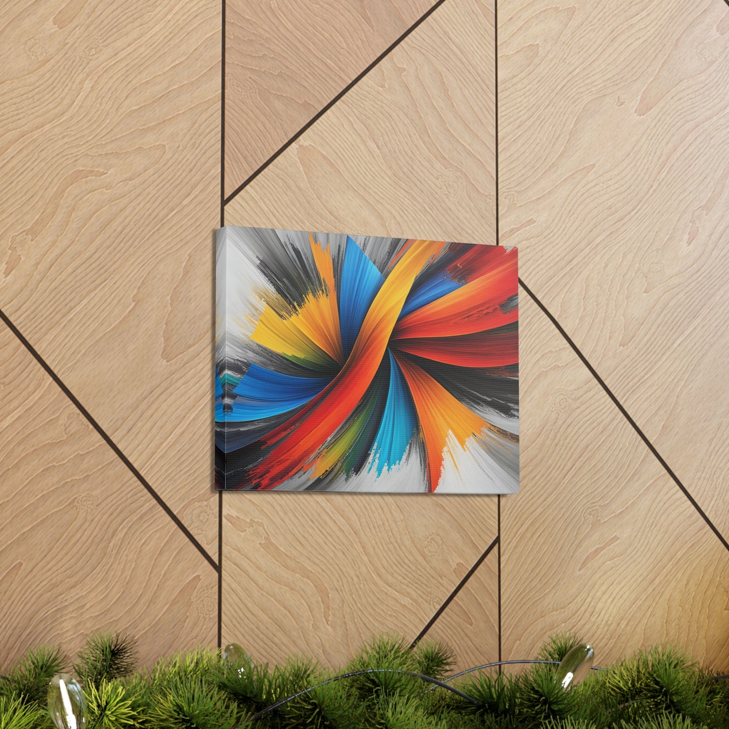 Twilight Whirl: Abstract Wall Décor