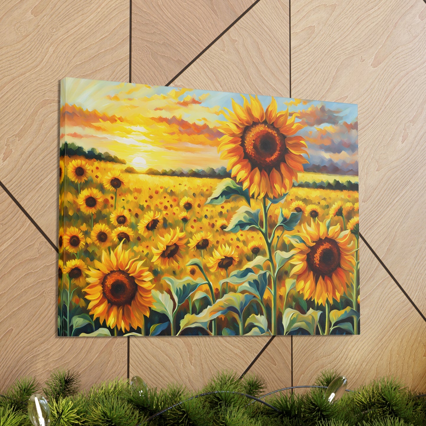 Golden Ridge: Classic Oil Painting Wall Décor