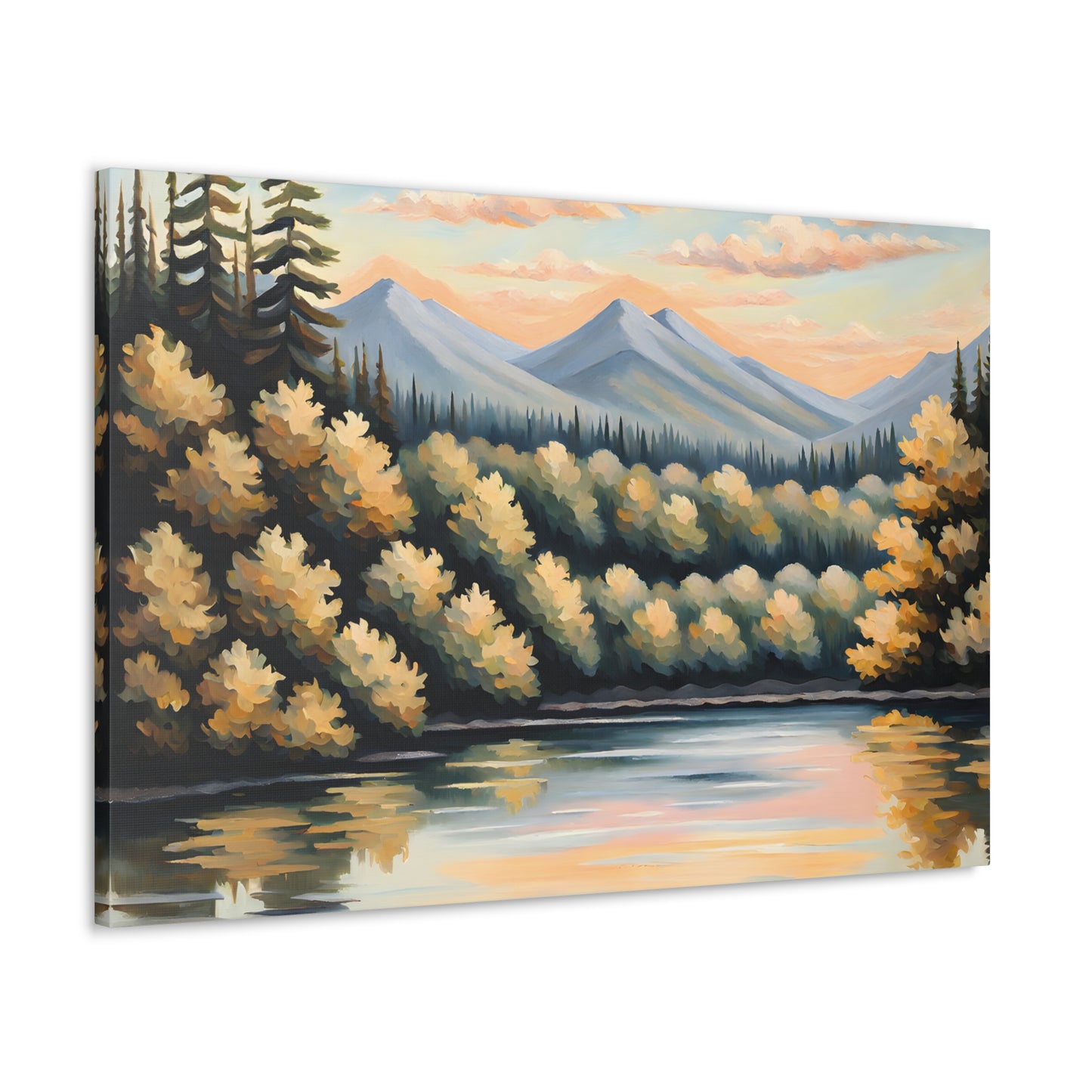 Tranquil River: Classic Oil Painting Wall Décor