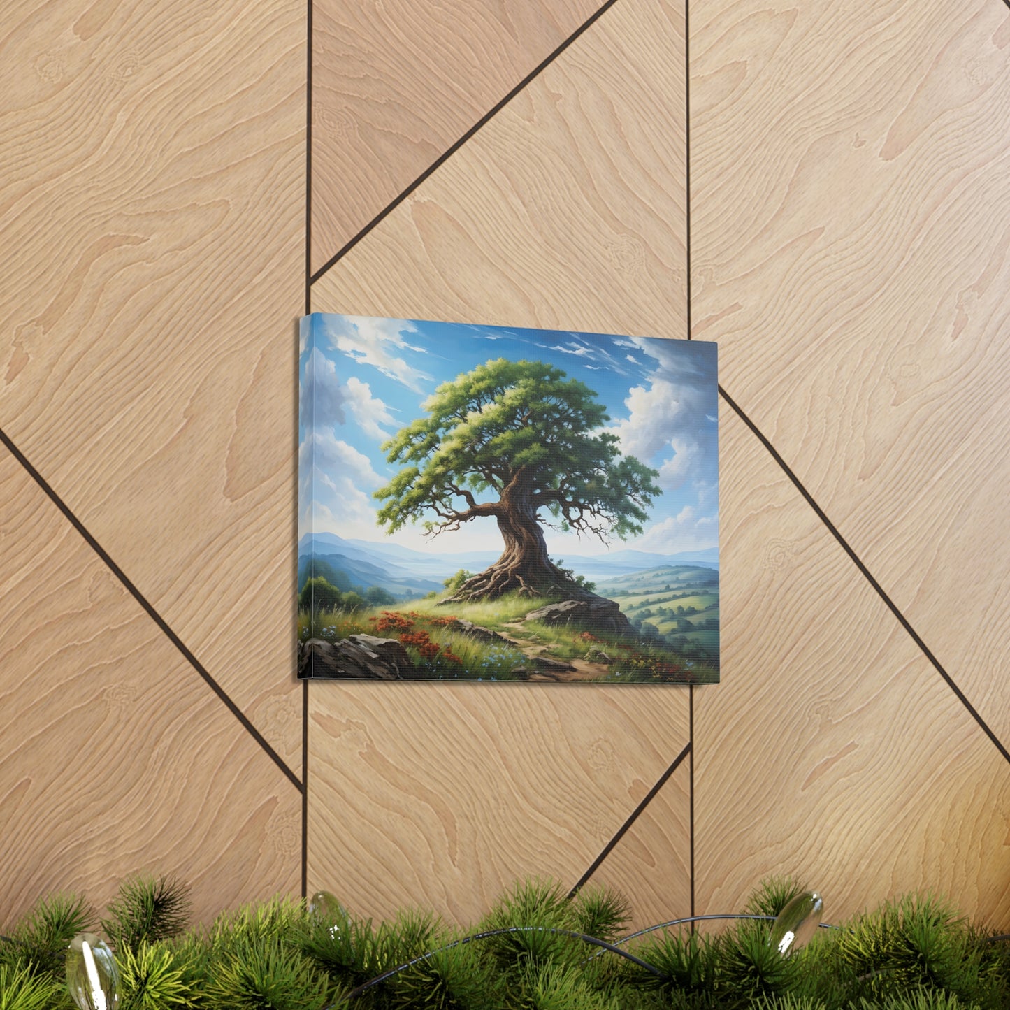 Woodland Peace: Classic Oil Painting Wall Décor