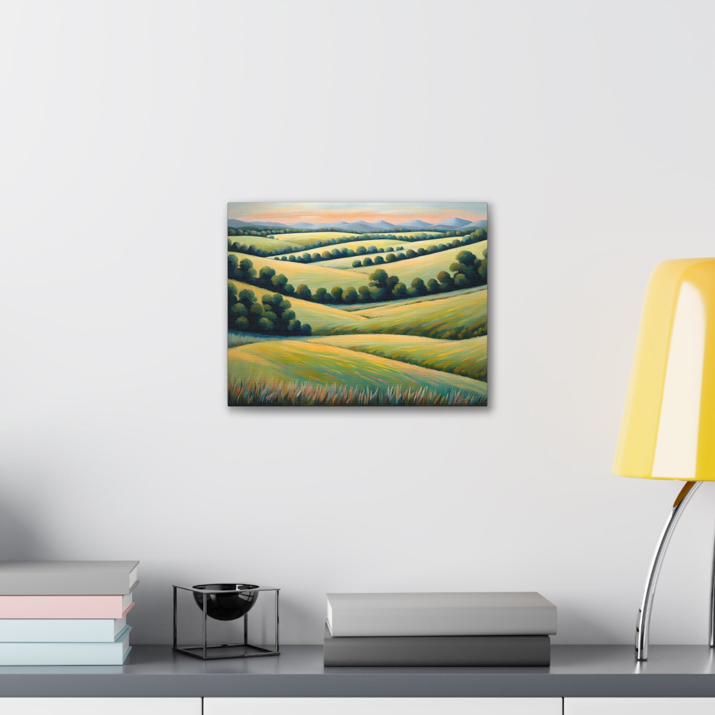 Rolling Hillside: Classic Oil Painting Wall Décor